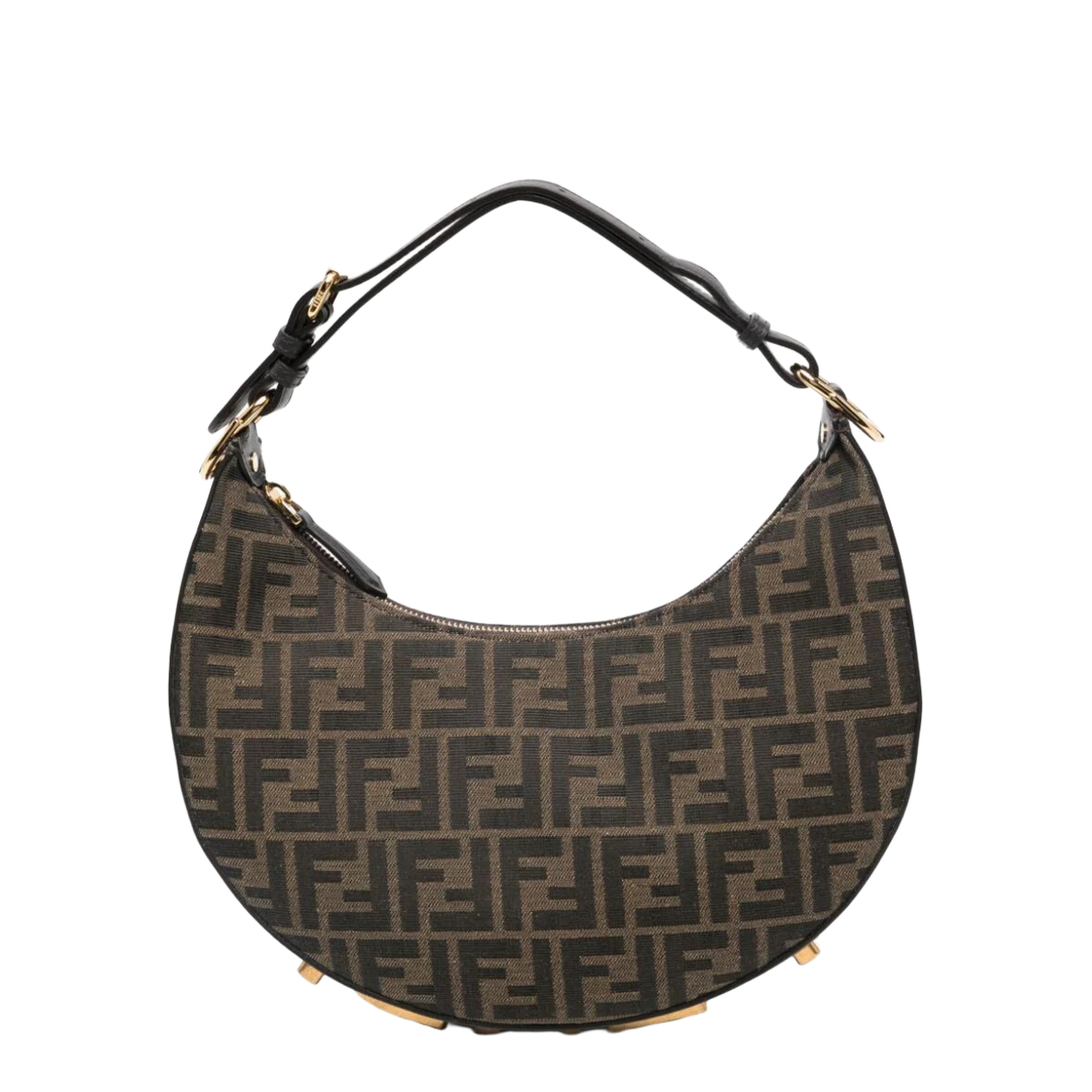 MAYFEYR - Fendi - Small Ff Jacquard Hobo Bag - 8BR798ALP3