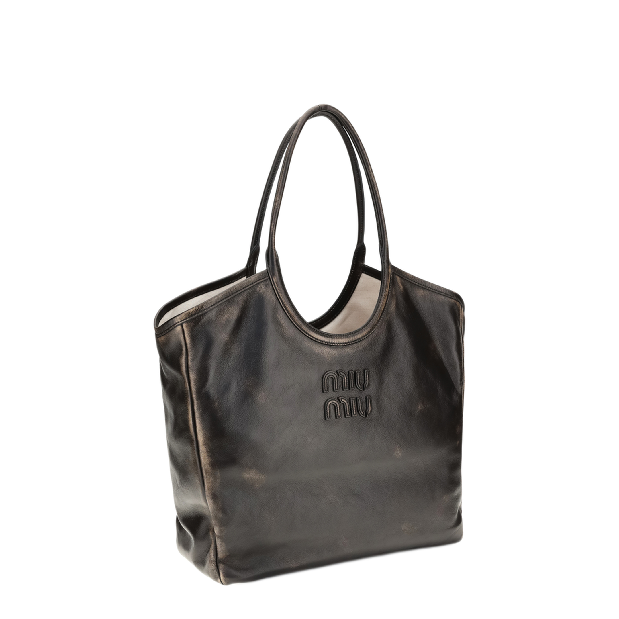 MAYFEYR - Miu Miu - Ivy Leather Tote Bag - 5BG321VOONAF6P