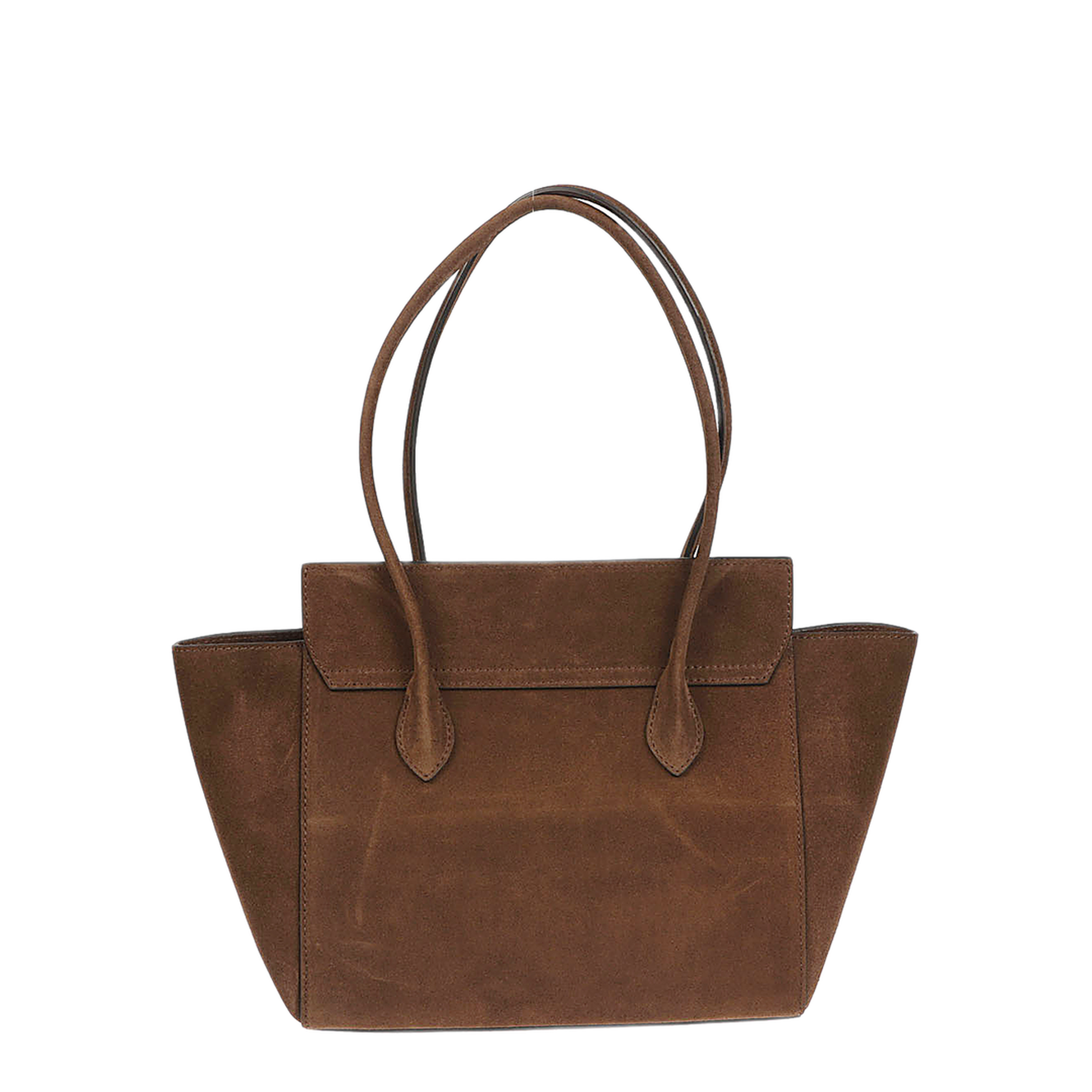 MAYFEYR - ROUNN - Felice Flap Leather Tote Bag - FELICEFLAP26CHOCOLATE