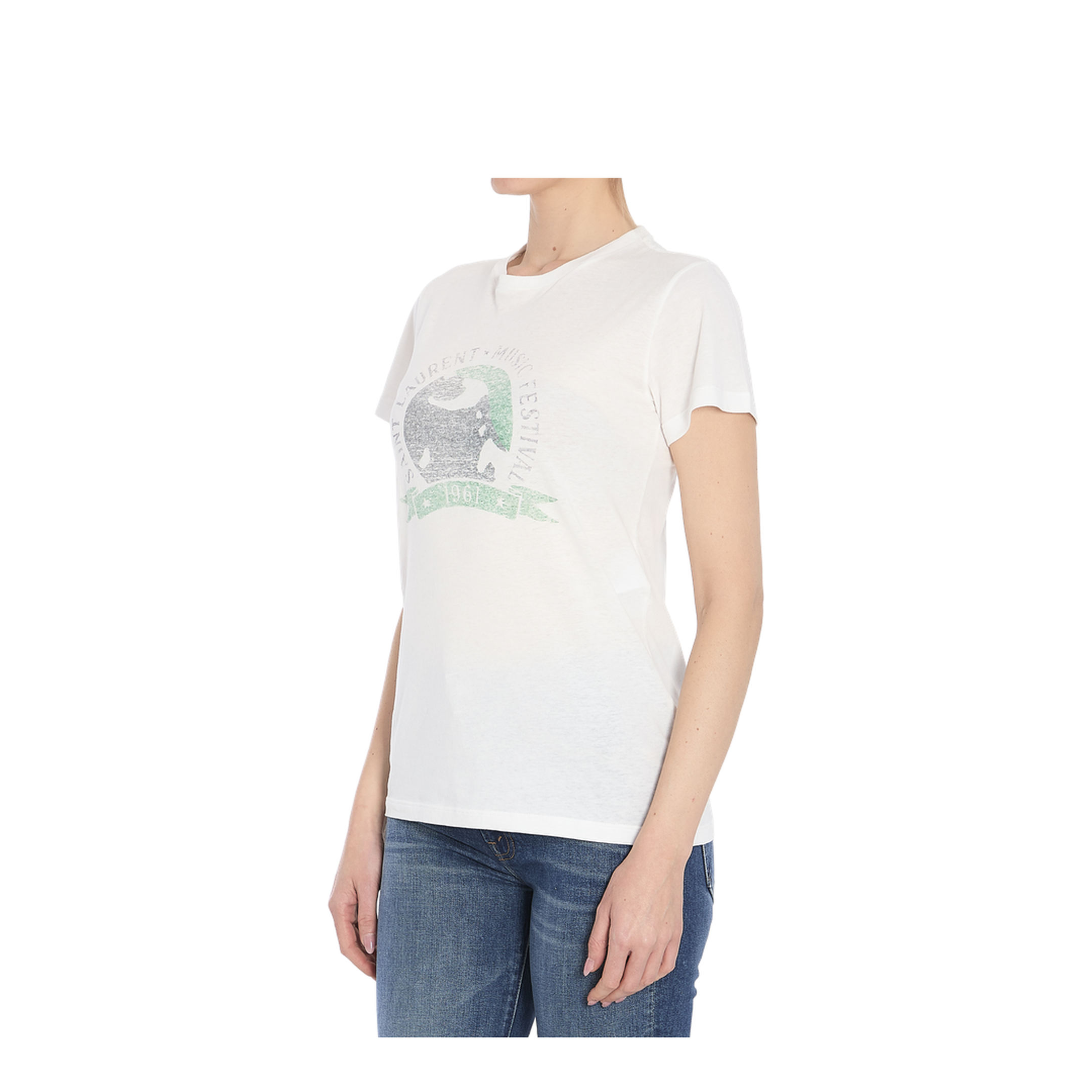 Music festival print t-shirt
