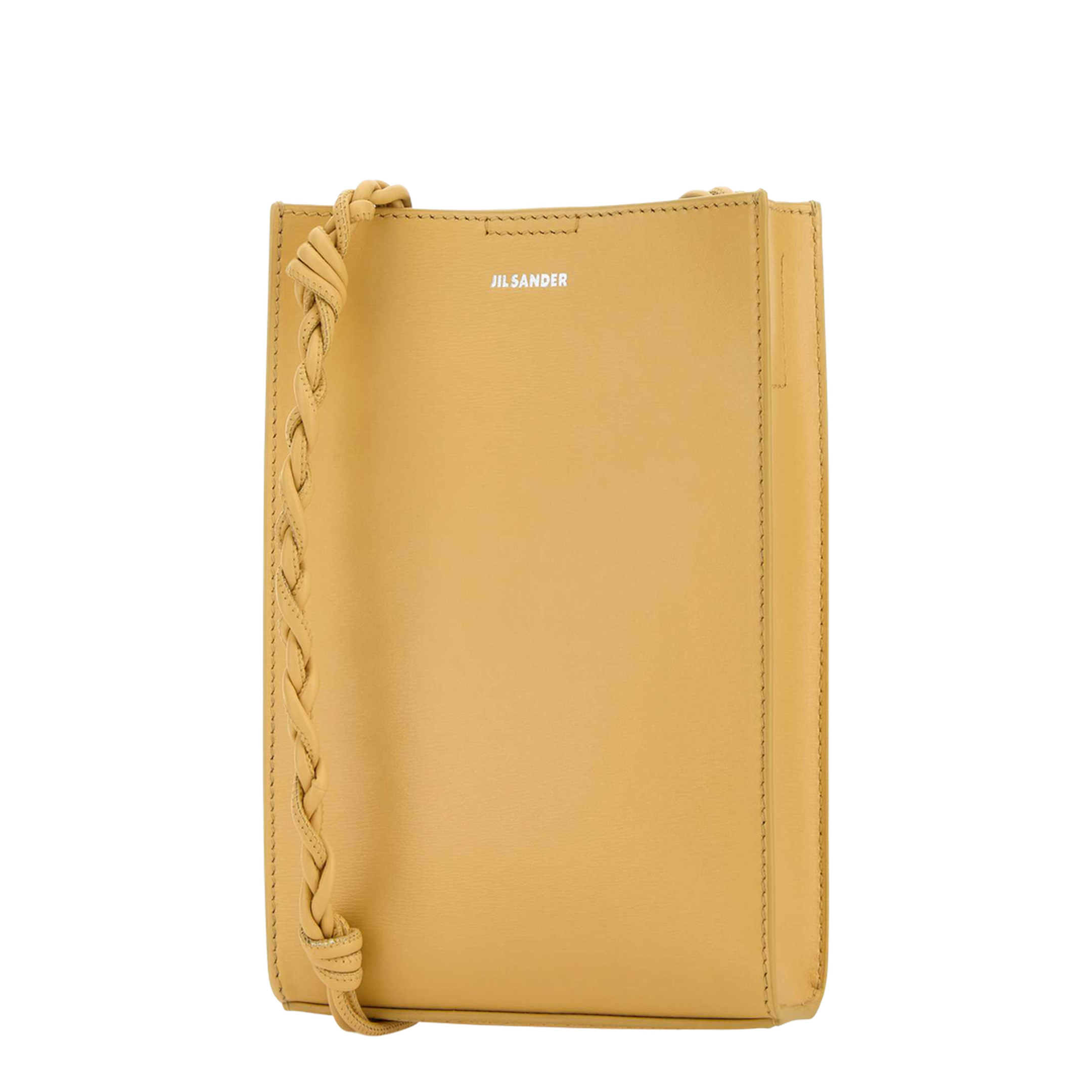 Yellow Leather Small Tangle Shoulder Bag
