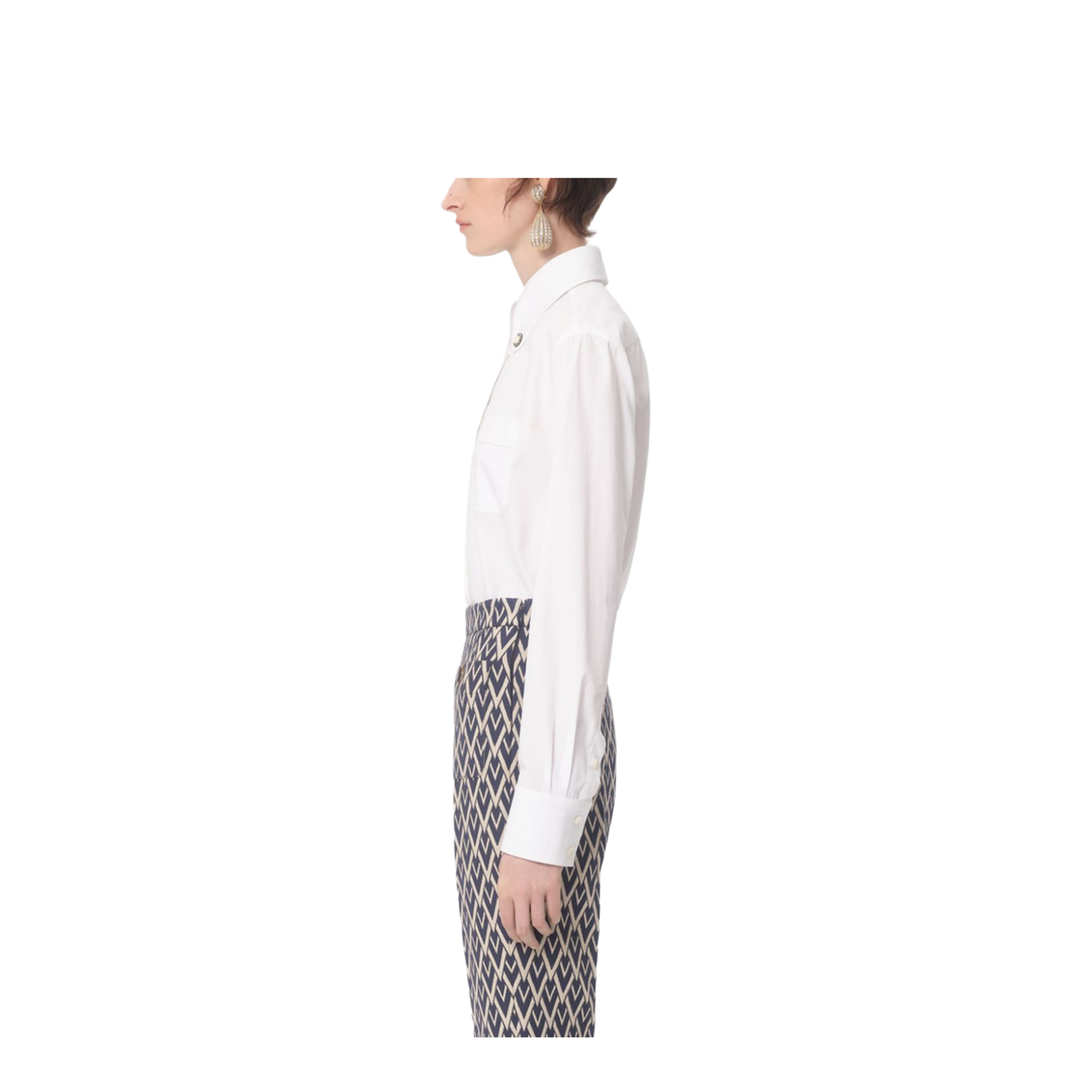 Cotton Shirt In White