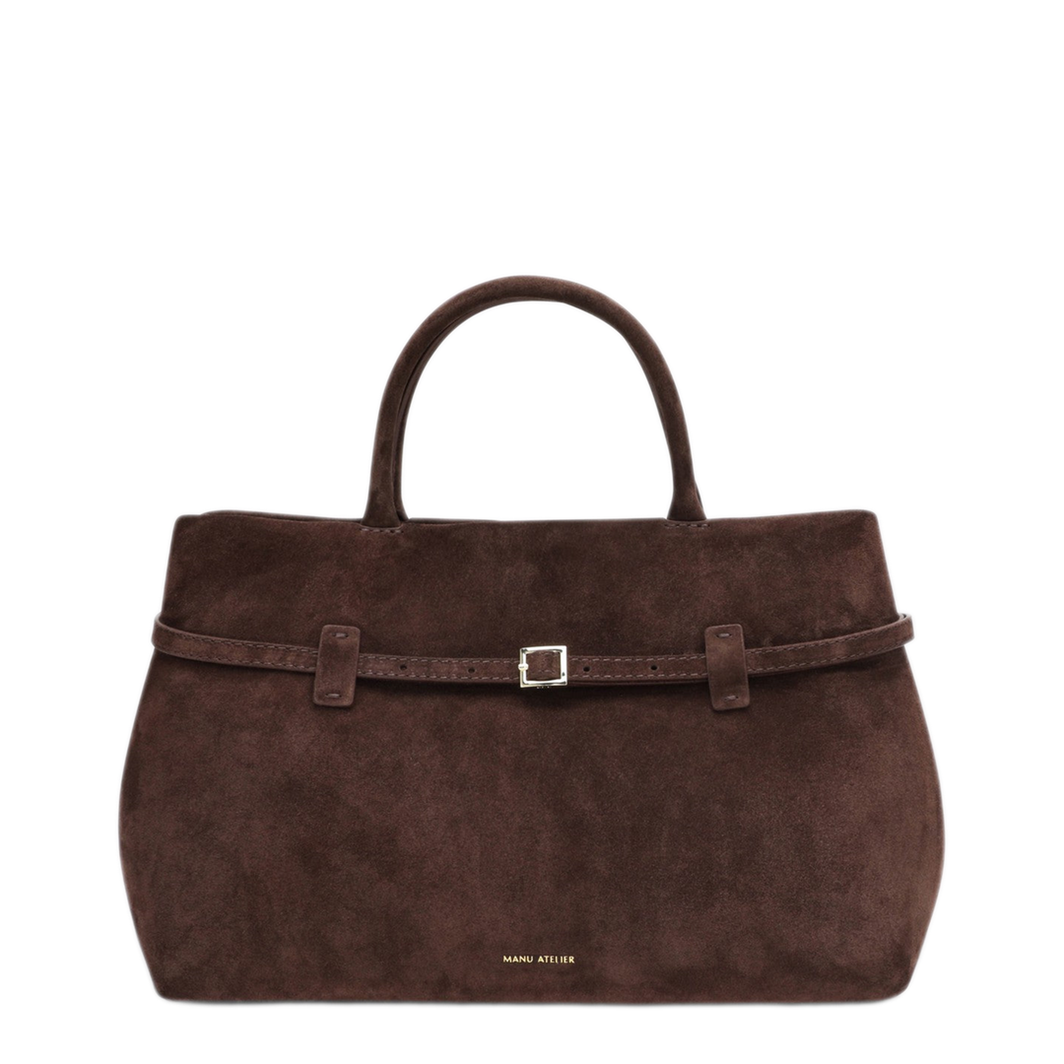 MAYFEYR - Manu Atelier - Le Cambon 35 Dark Brown Suede Bag - 2024289SUEDP