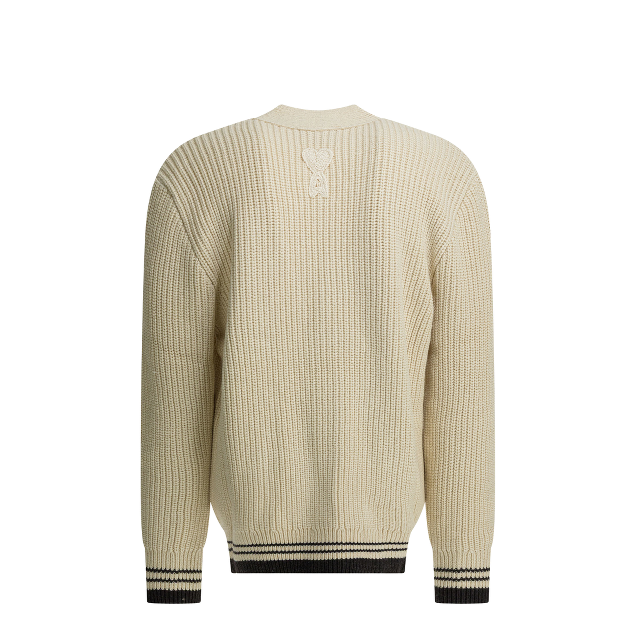 MAYFEYR - Ami Paris - Wool Cardigan With Logo - UKC383.KN0161136