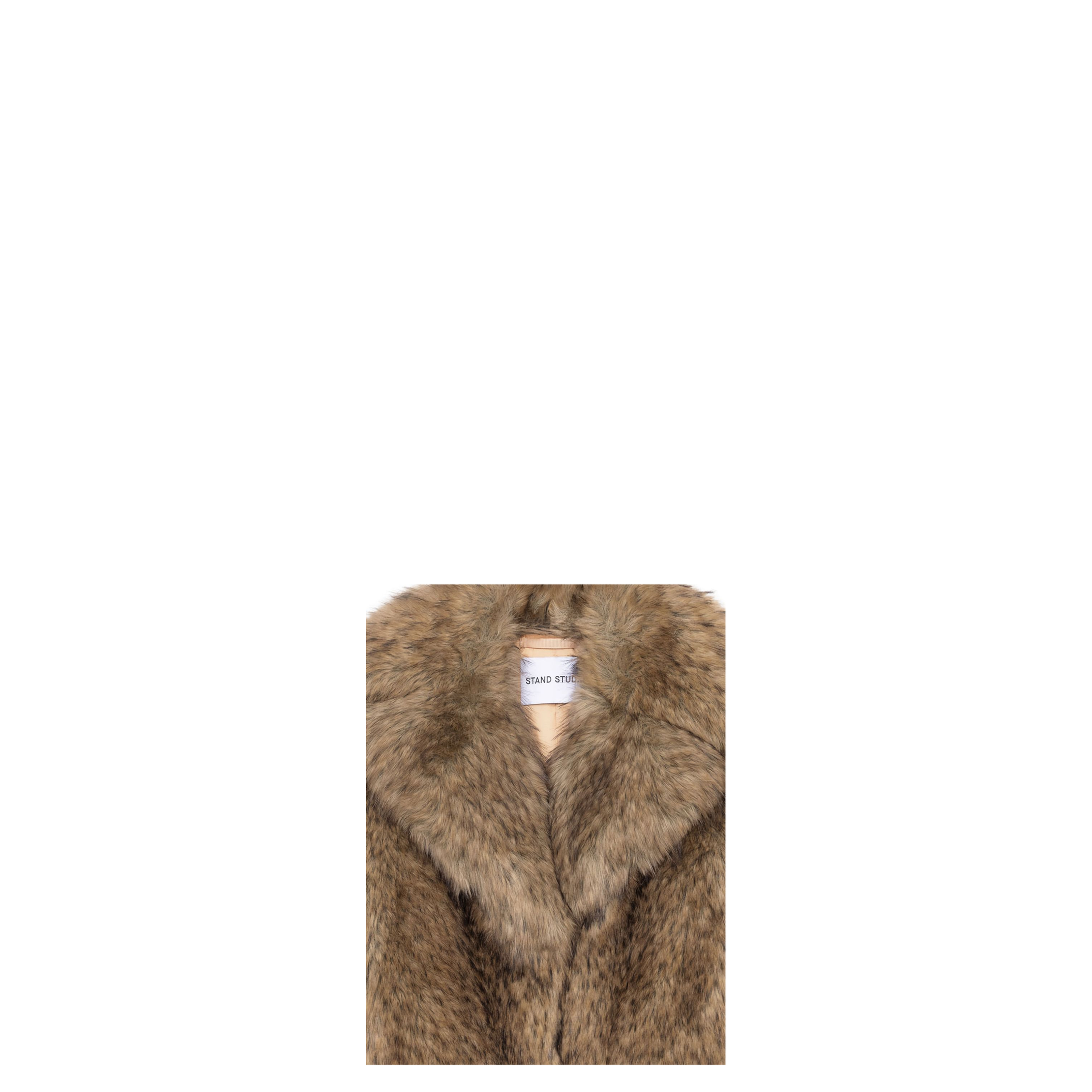 Beige Samara Faux-Fur Jacket