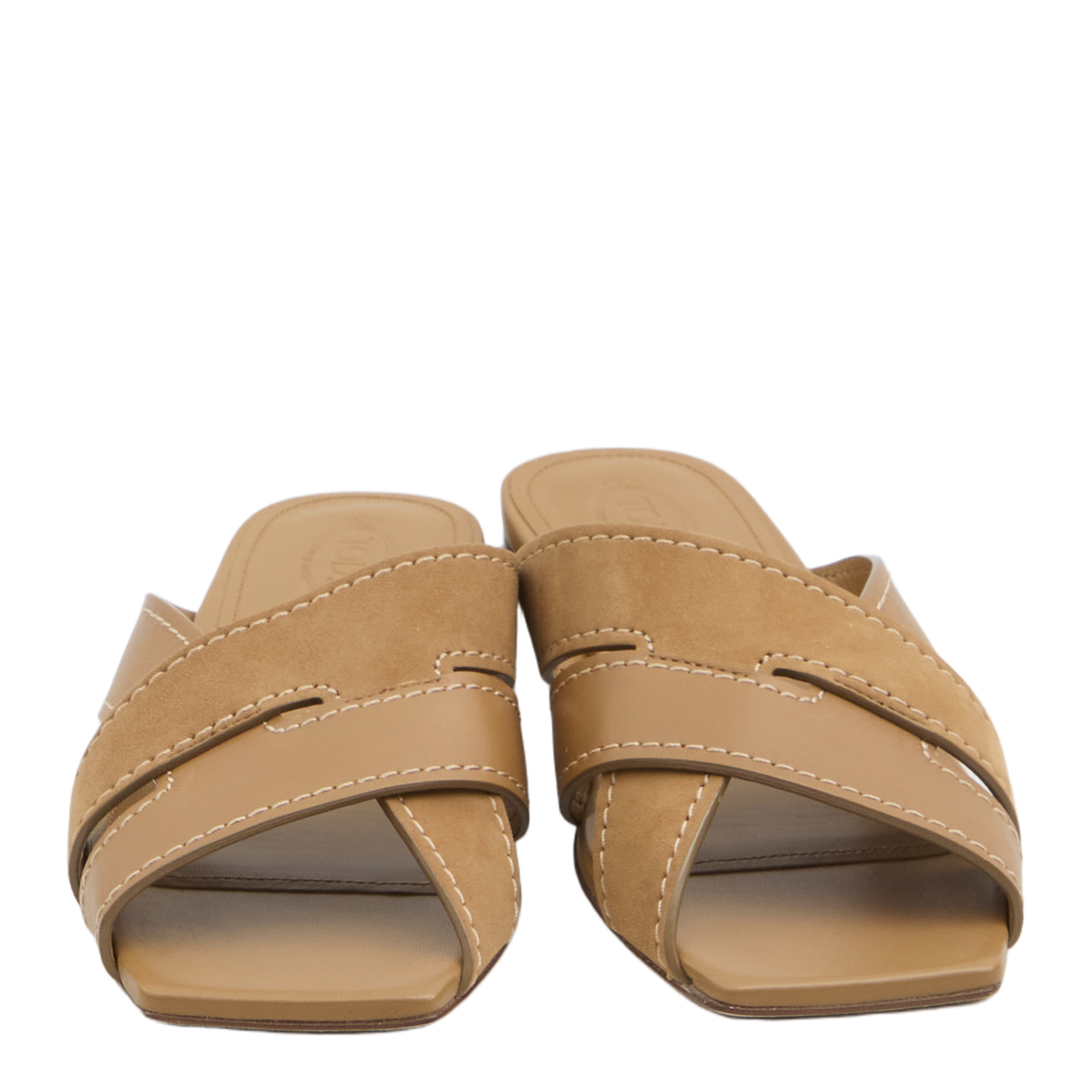 Smooth and Suede Leather Slides