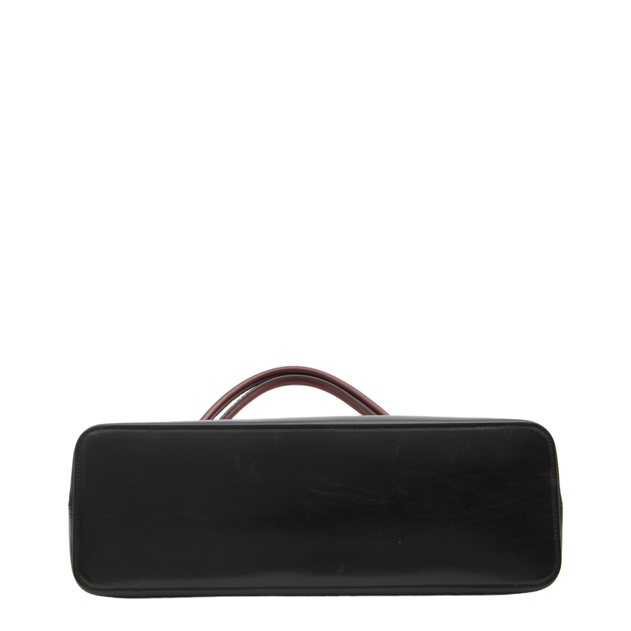 Vivian Medium Calf Leather Shoulder Bag - Aj Black Rosewood