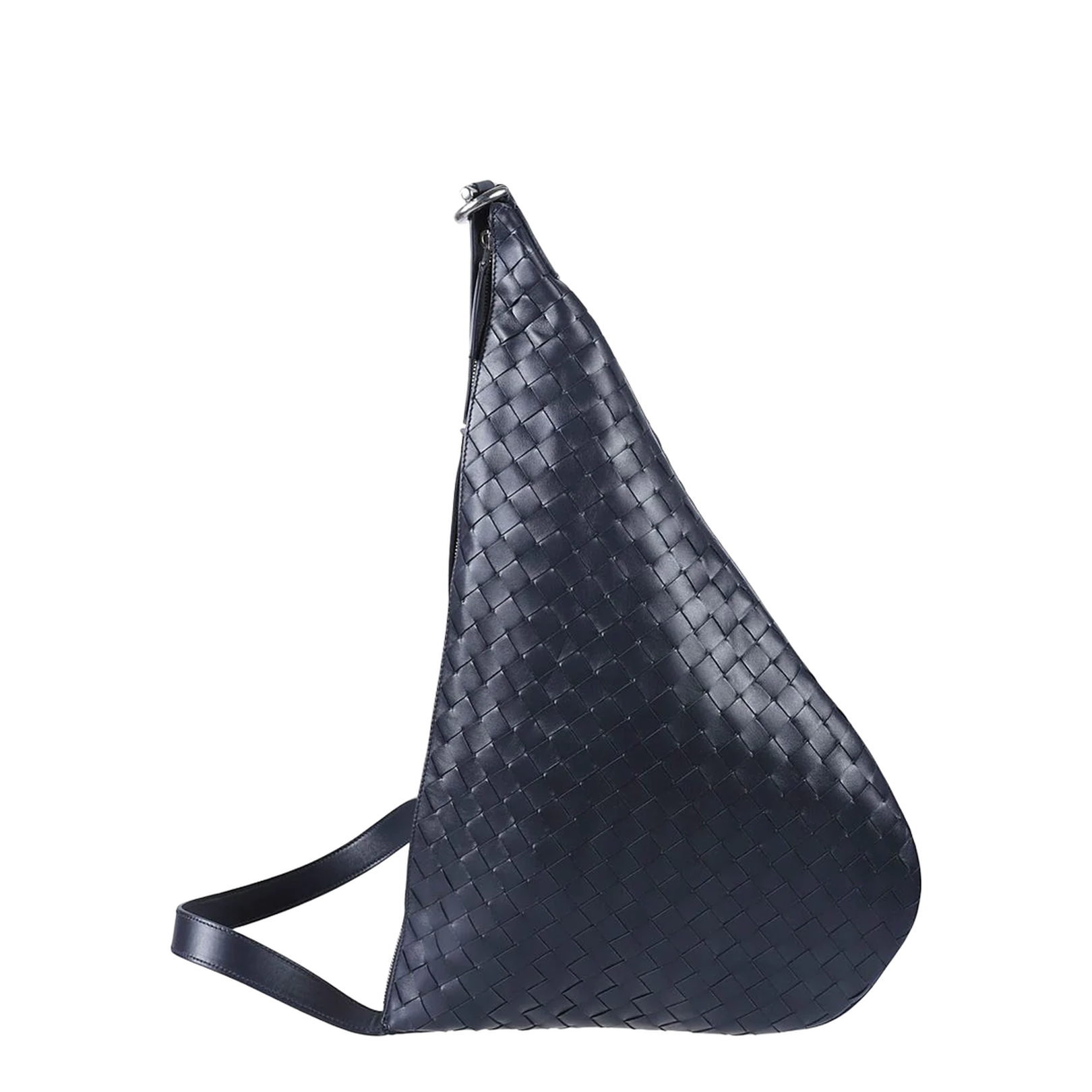 Virgule Medium Leather Shoulder Bags - Black