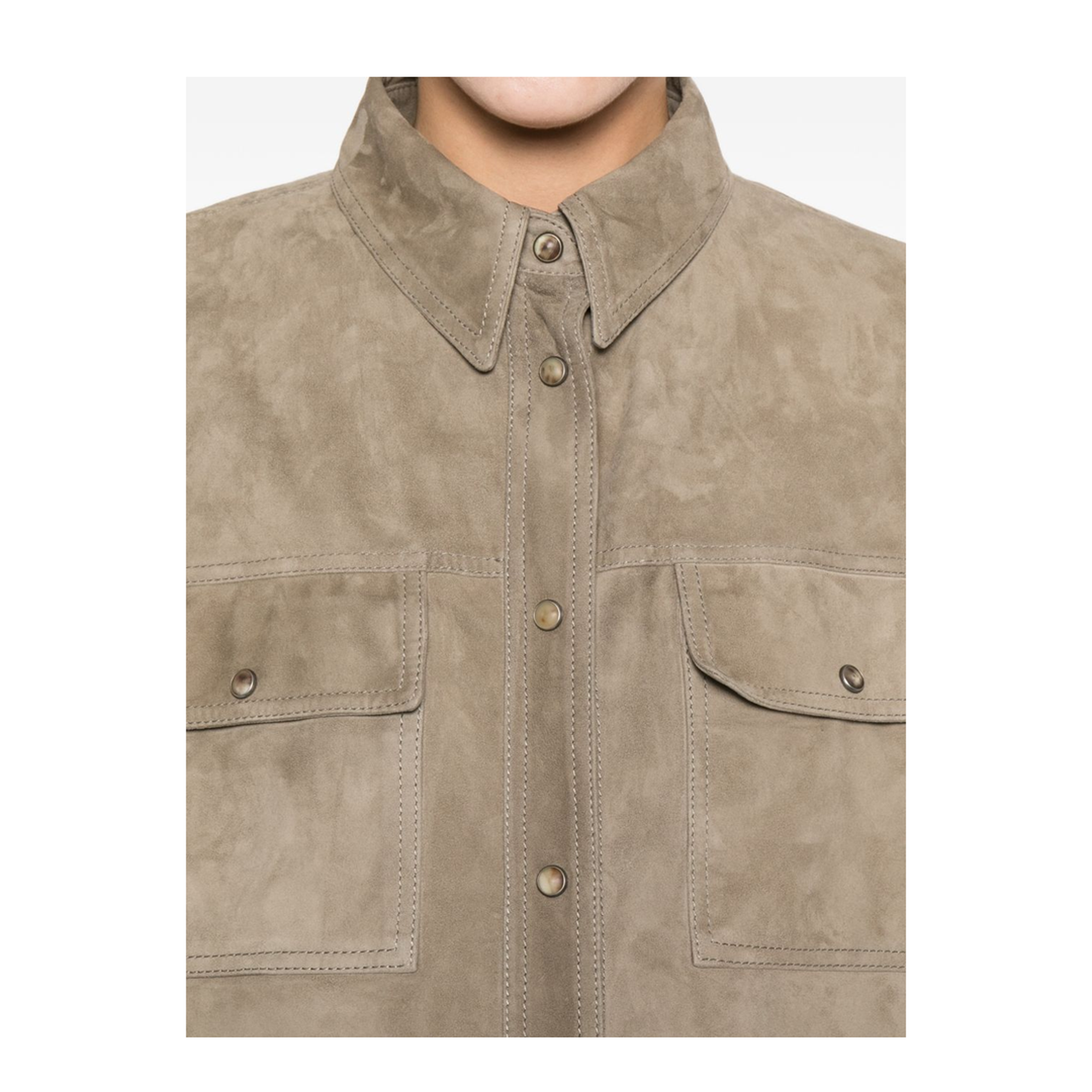Suede Shirt - Grey