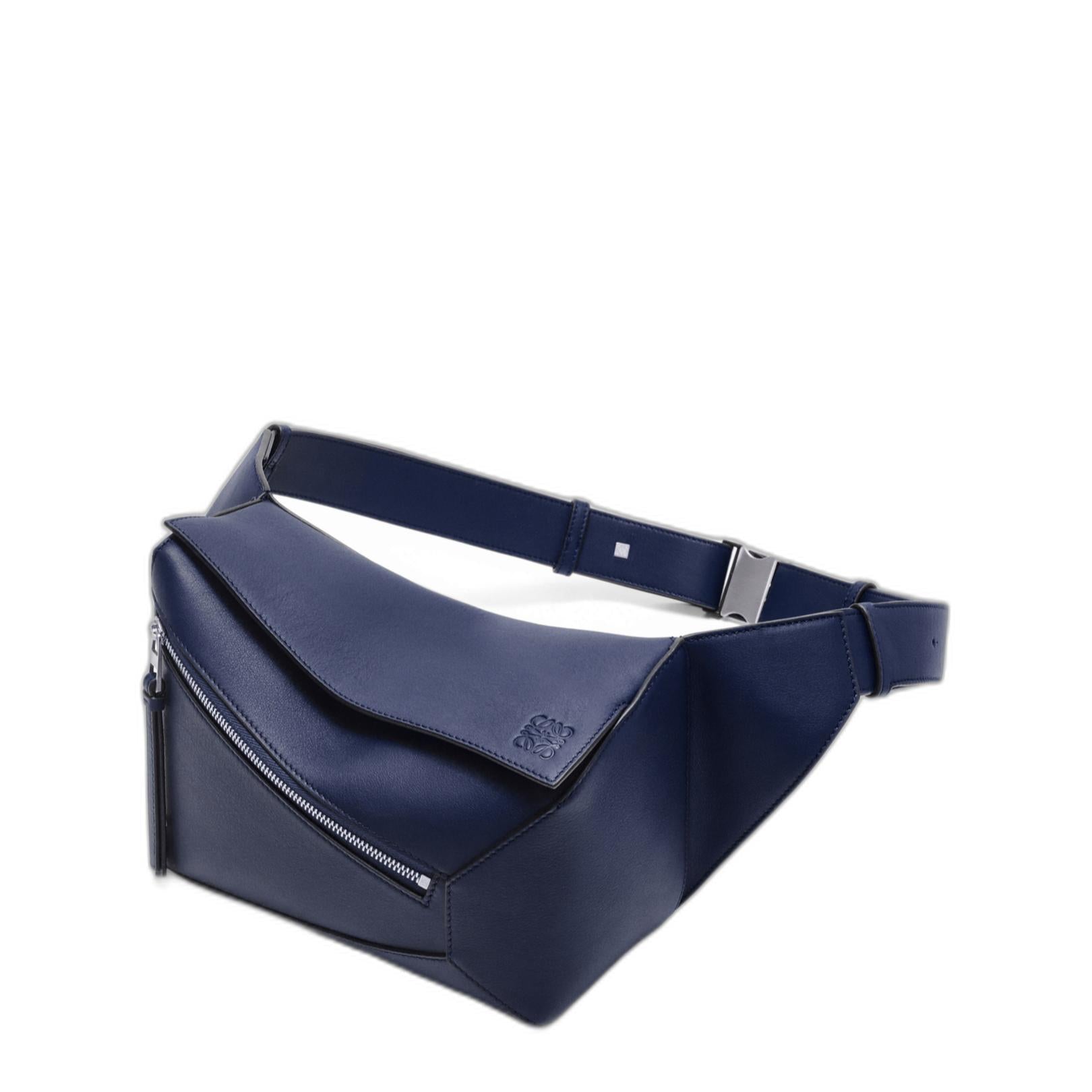 经典小牛皮小号拼图腰包