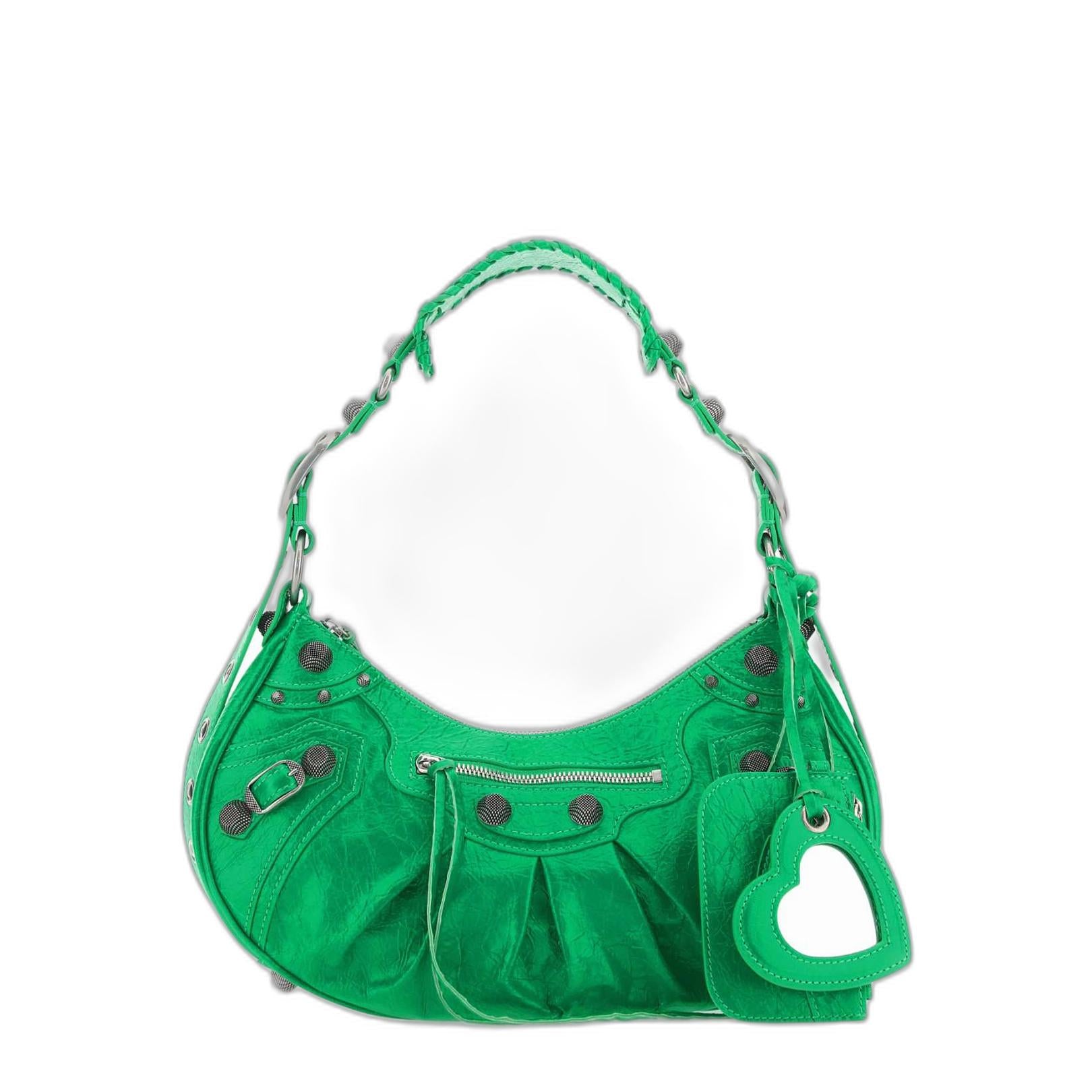 Le Cagole Small Shoulder Bag in Green