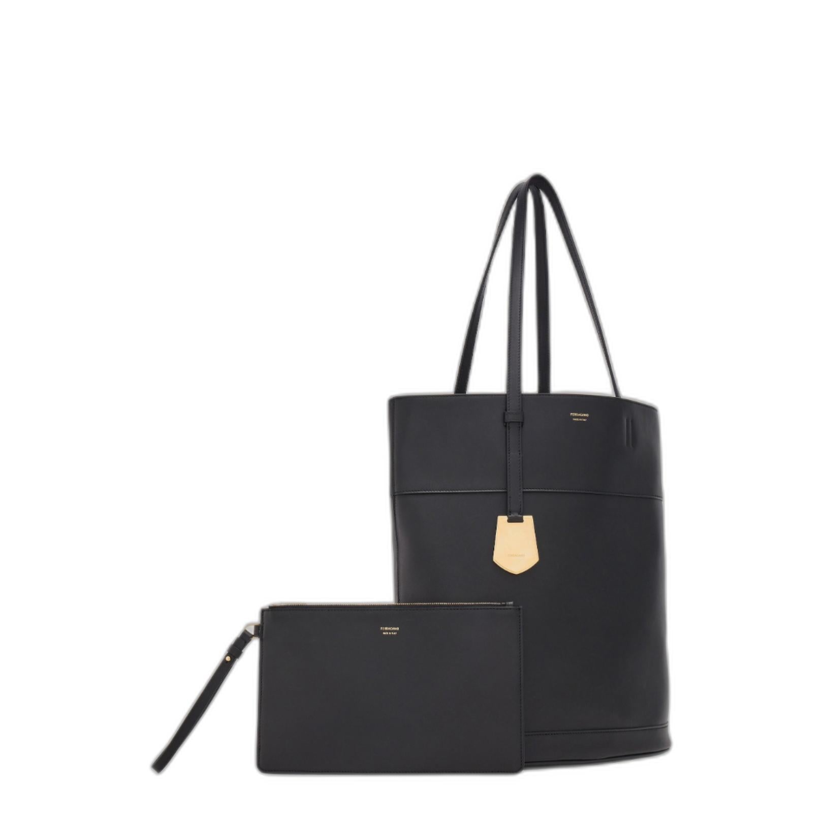 Ferragamo Logo Printed Tote Bag