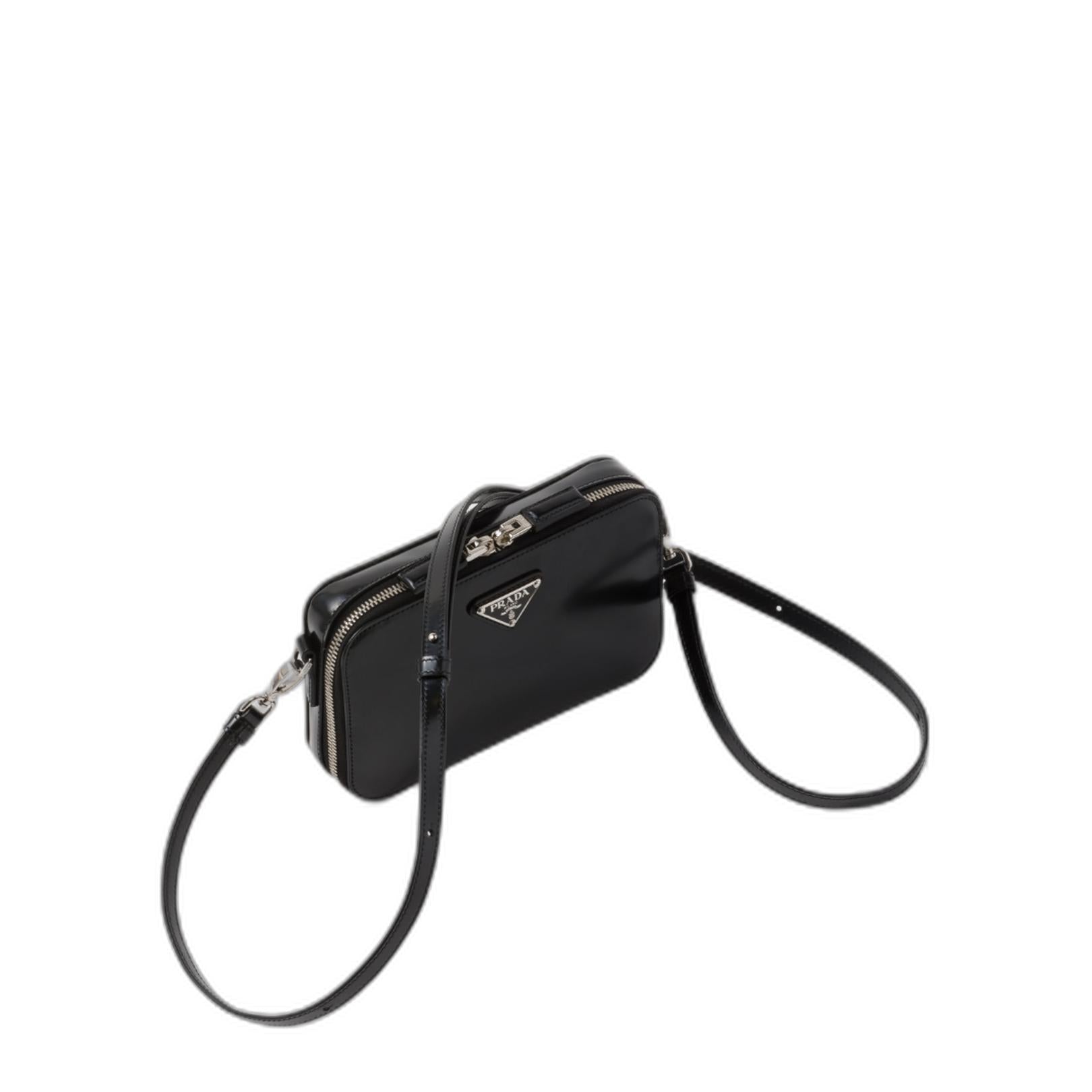 Spazzolato Crossbody in Black