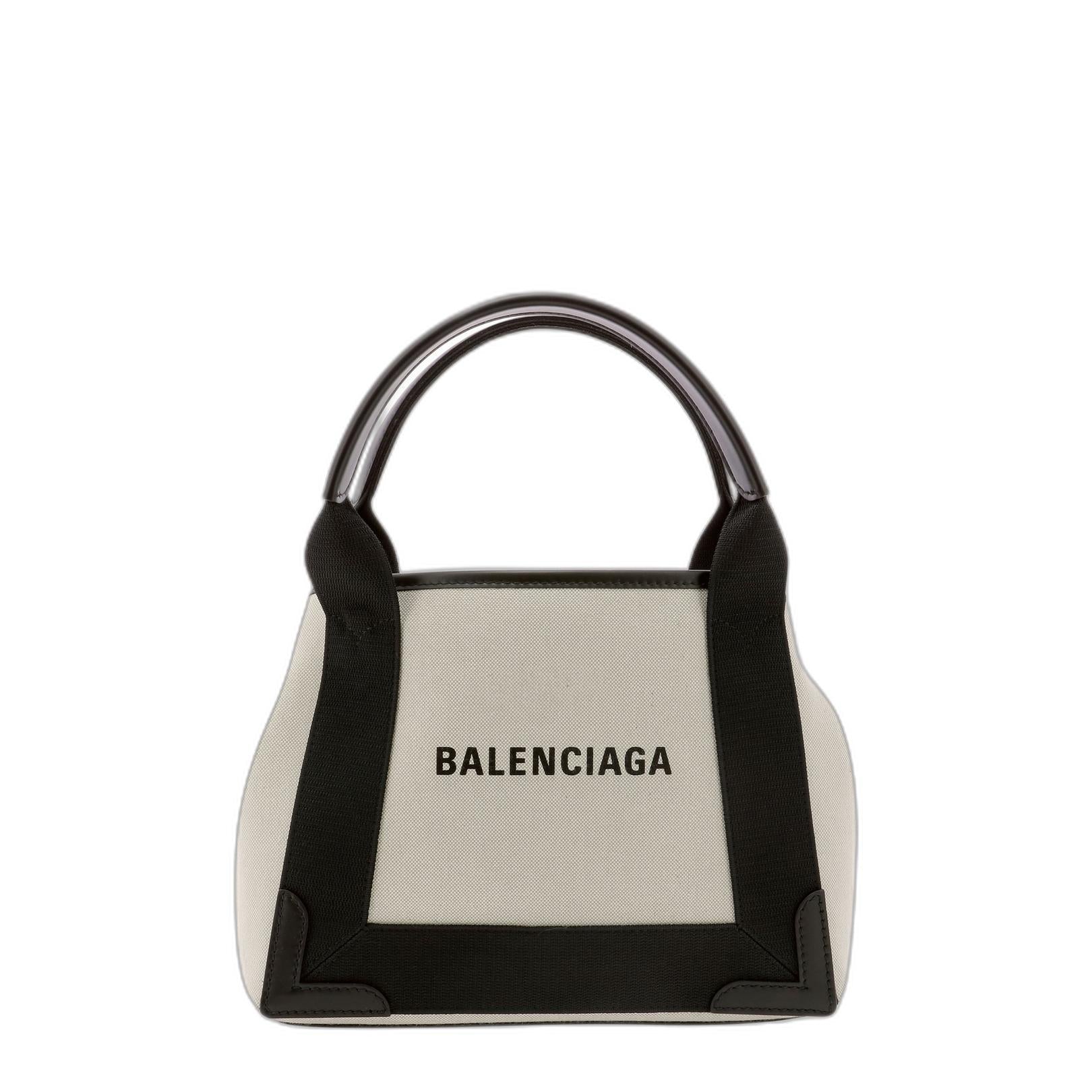 Navy Xs Cabas in Black/silver