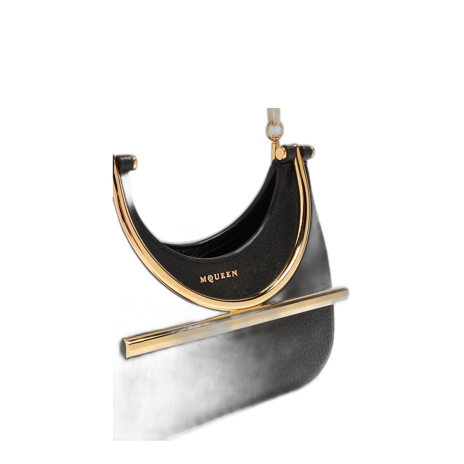 黑色/金色迷你斜挎包