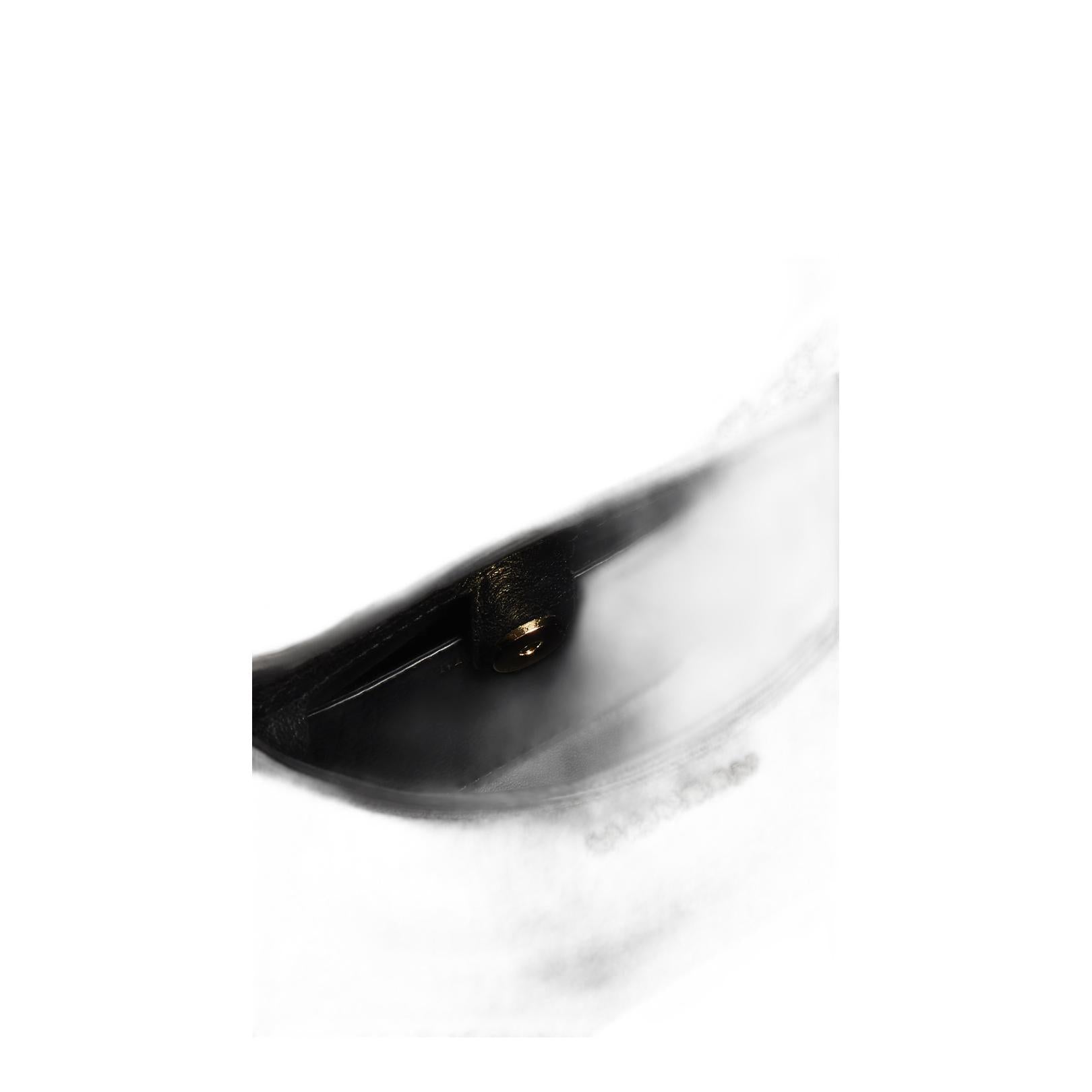 Mini Cross-bar Bag In Black/gold