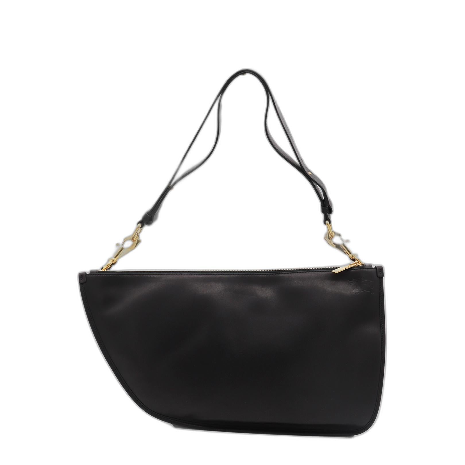 Black Leather Shoulder Bag