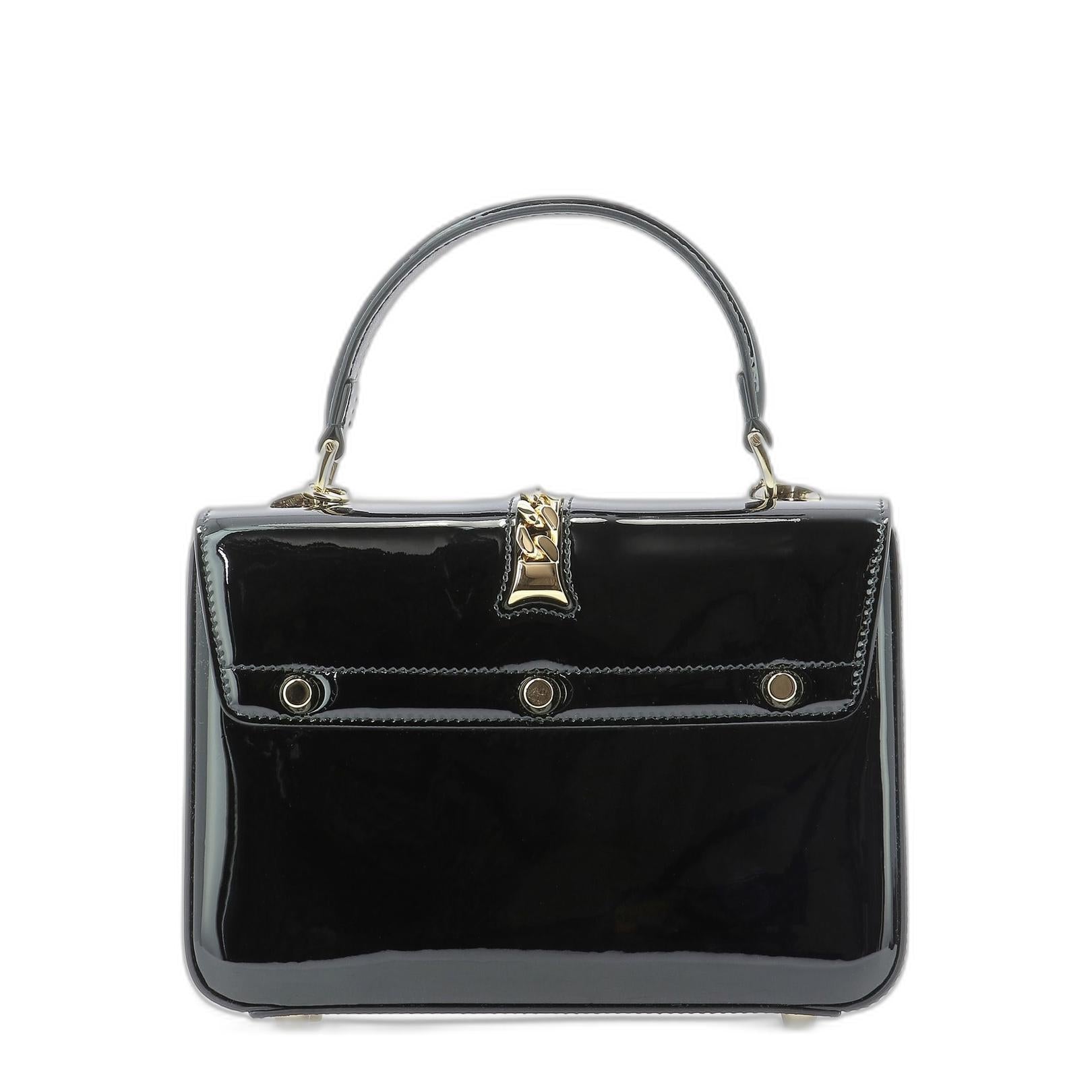 Sylvie 1969 Patent Leather Mini Top Handle Bag
