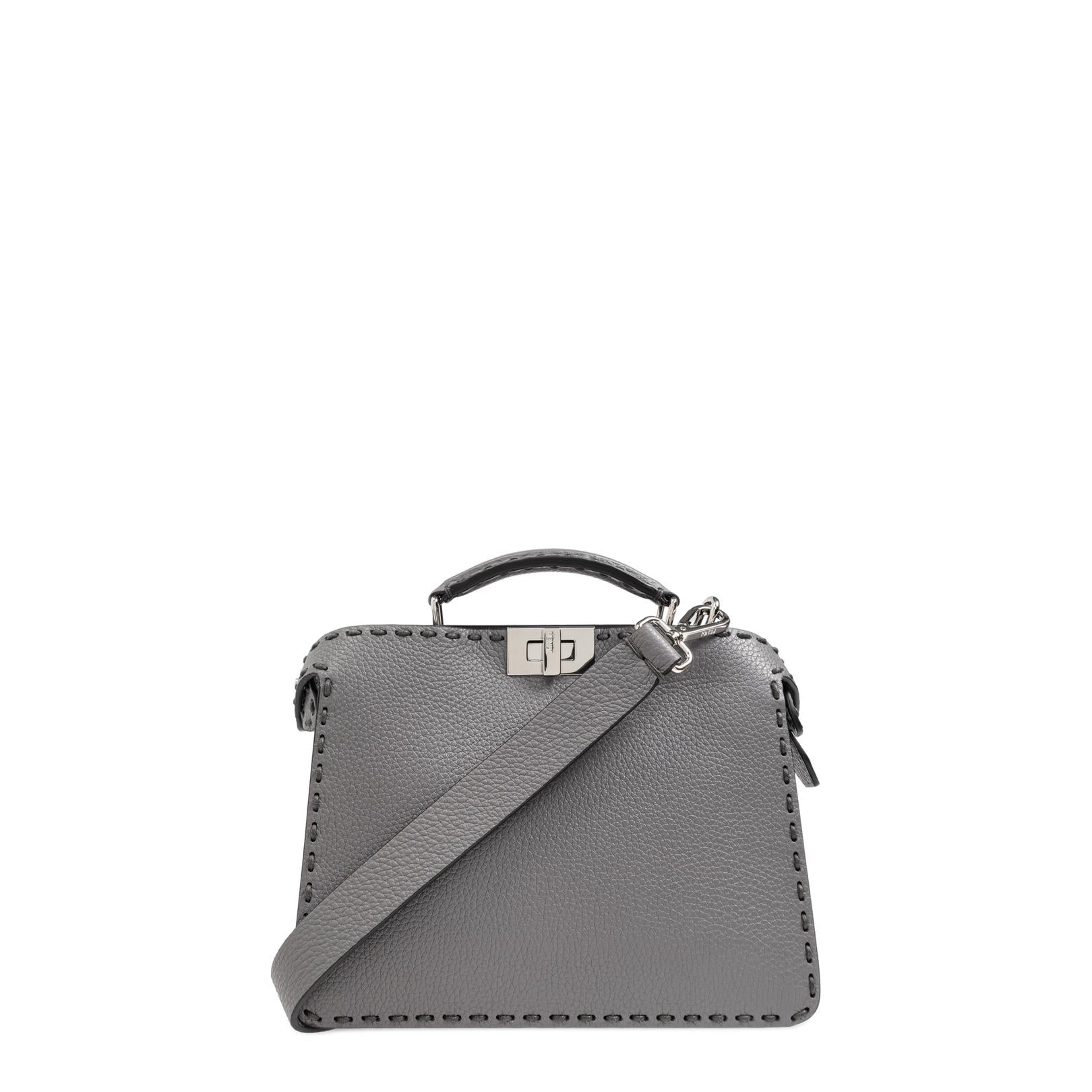 Peekaboo ISeeU Small
Grey Leather Bag