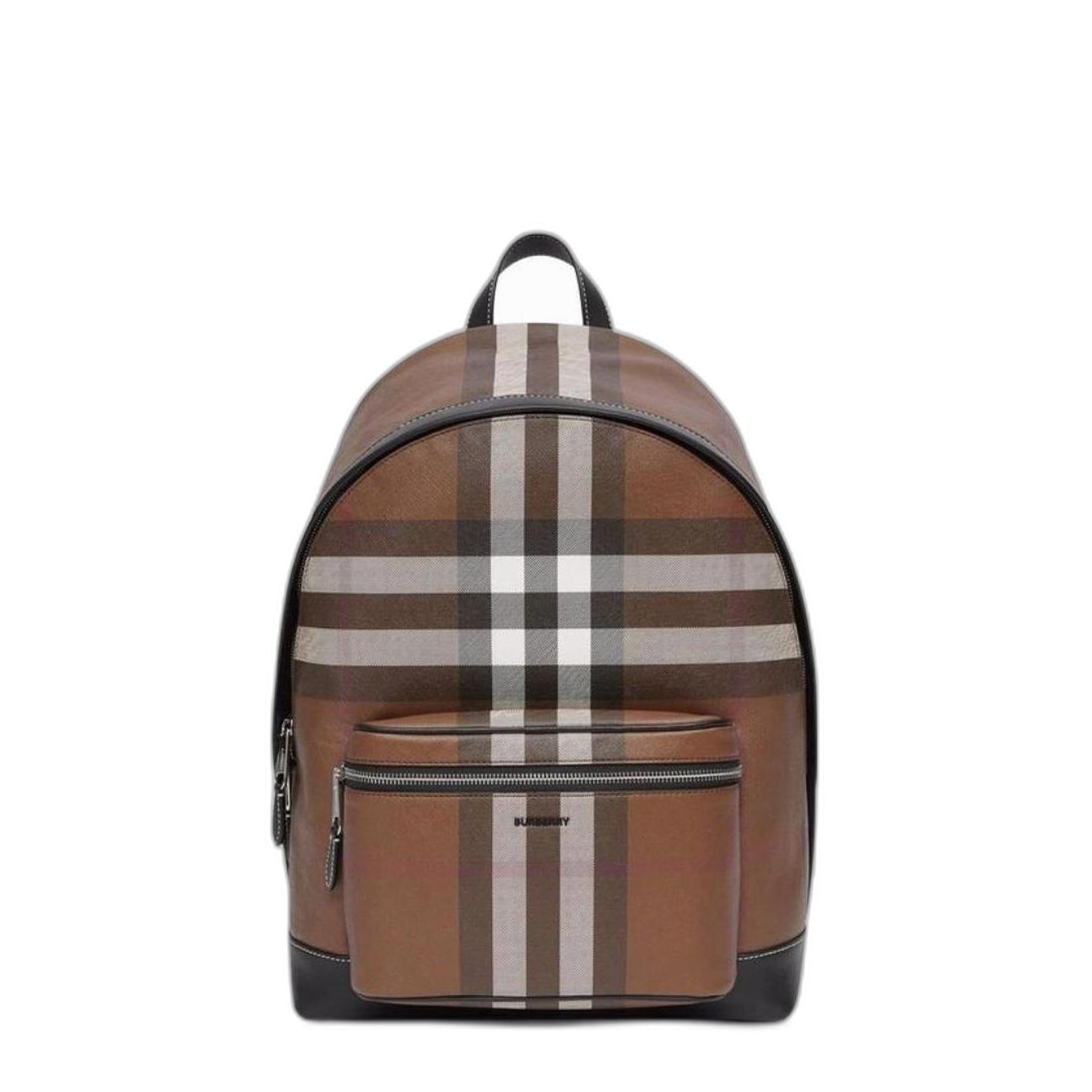 Burberry Check and Leather Backpack