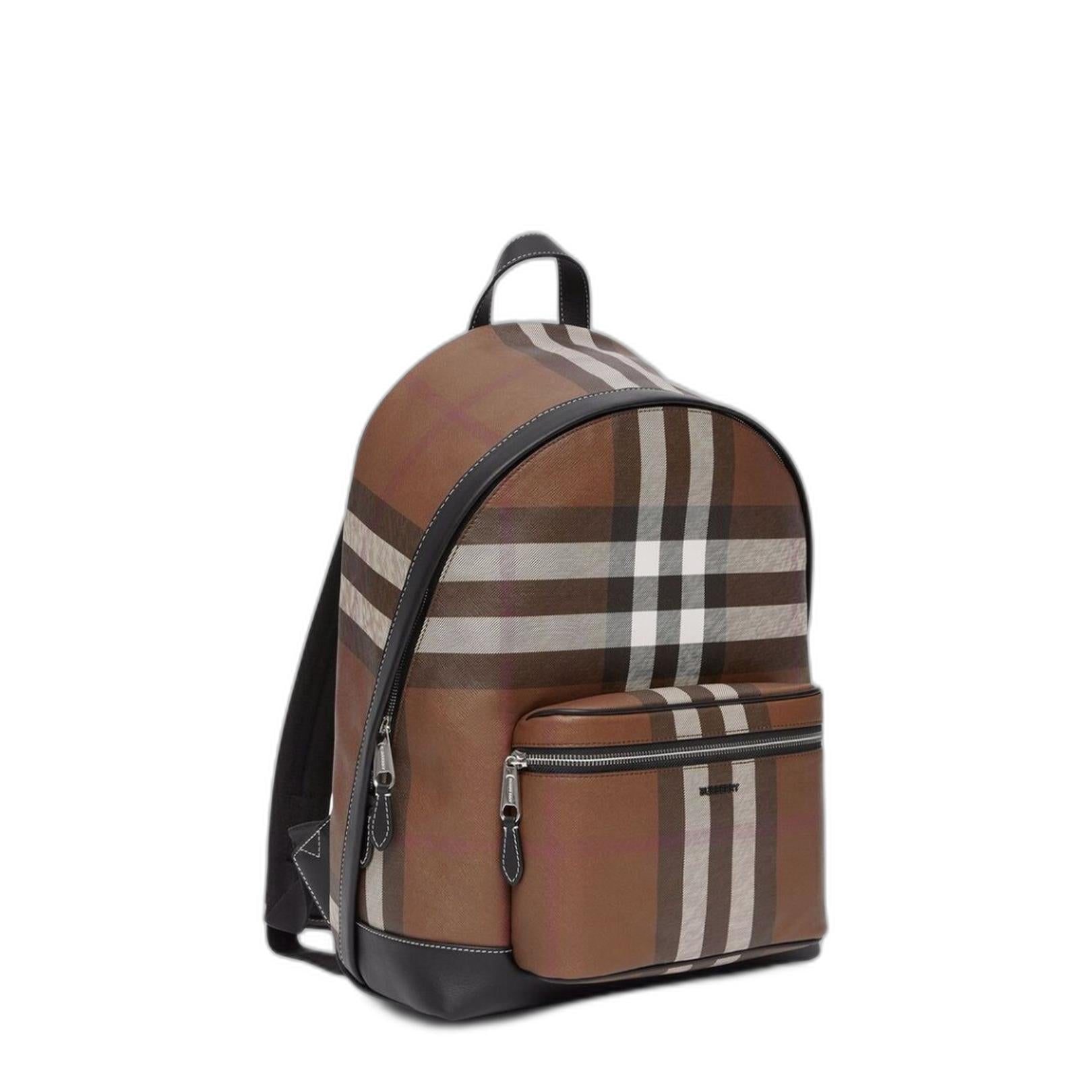 Burberry Check and Leather Backpack