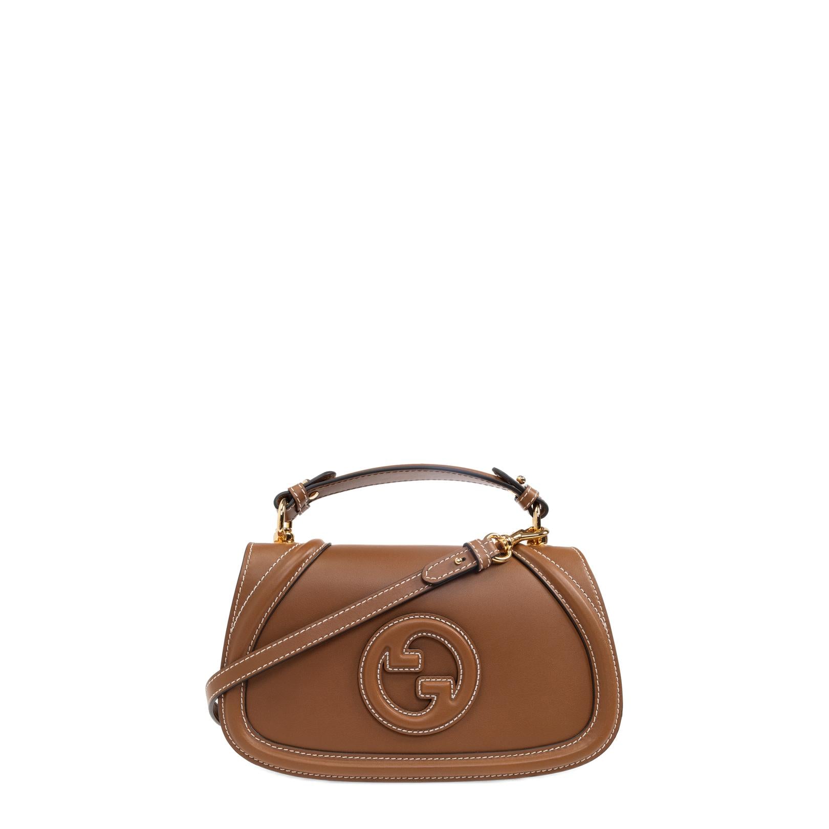 Gucci Gucci Blondie Small Handbag In Smooth Leather - Blue