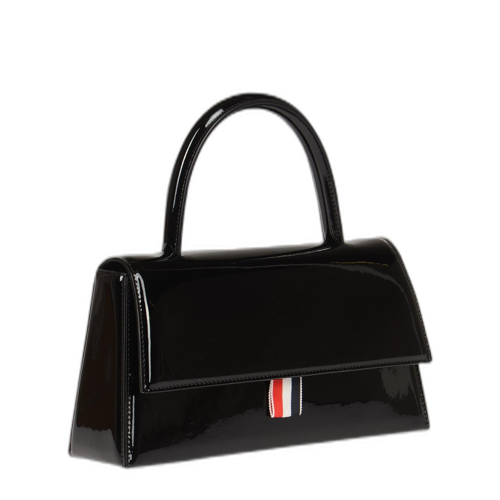Thom Browne Trapeze Top Handle Clutch Handbag