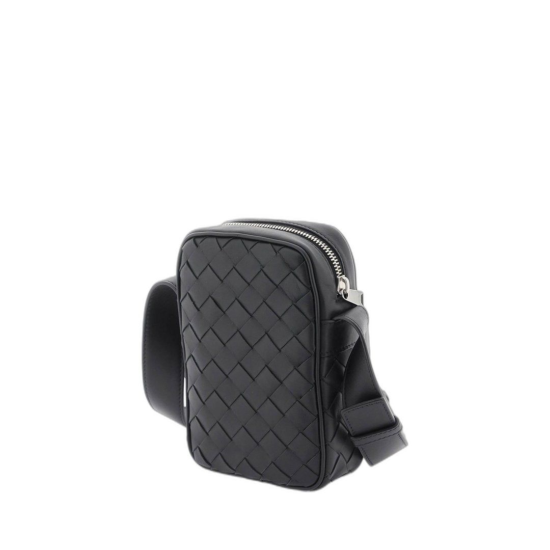 Leather Crossbody Bag Black