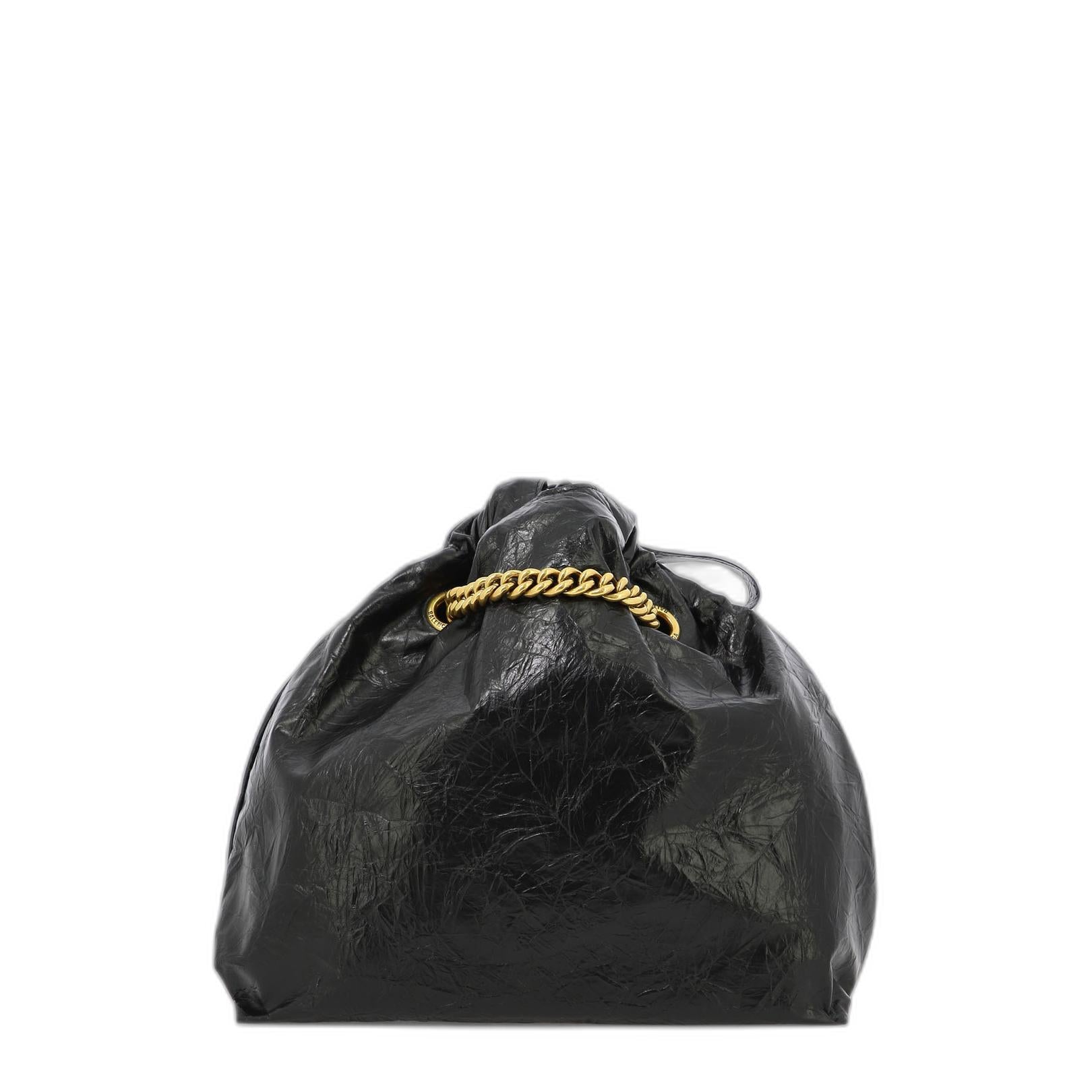 Crush Small Tote Bag in Black