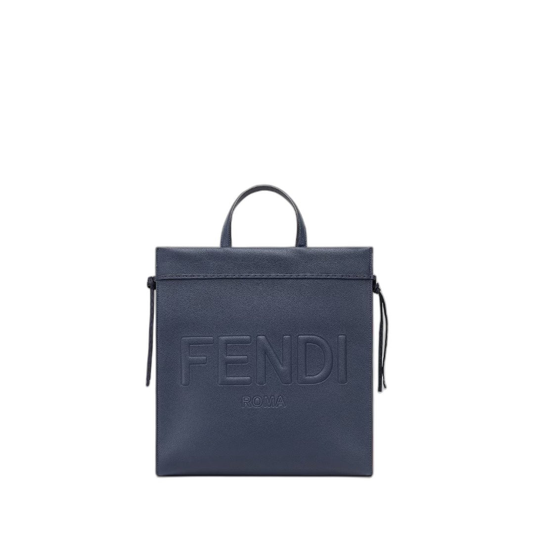 Roma Medium Go To
Blue Leather Shopper Bag