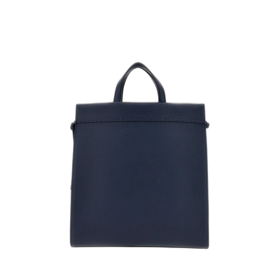 Roma Medium Go To
Blue Leather Shopper Bag