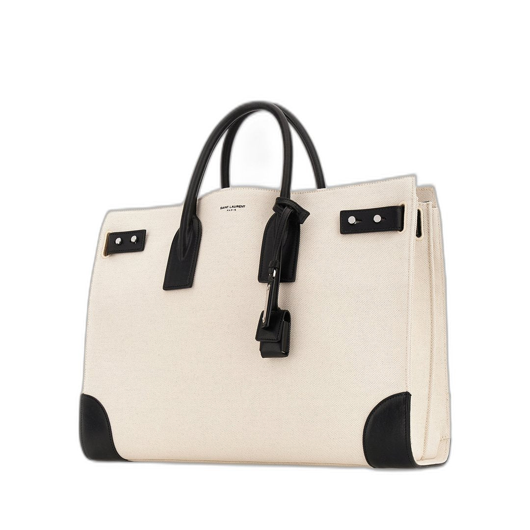 Sac De Jour Thin 大号帆布皮革包
