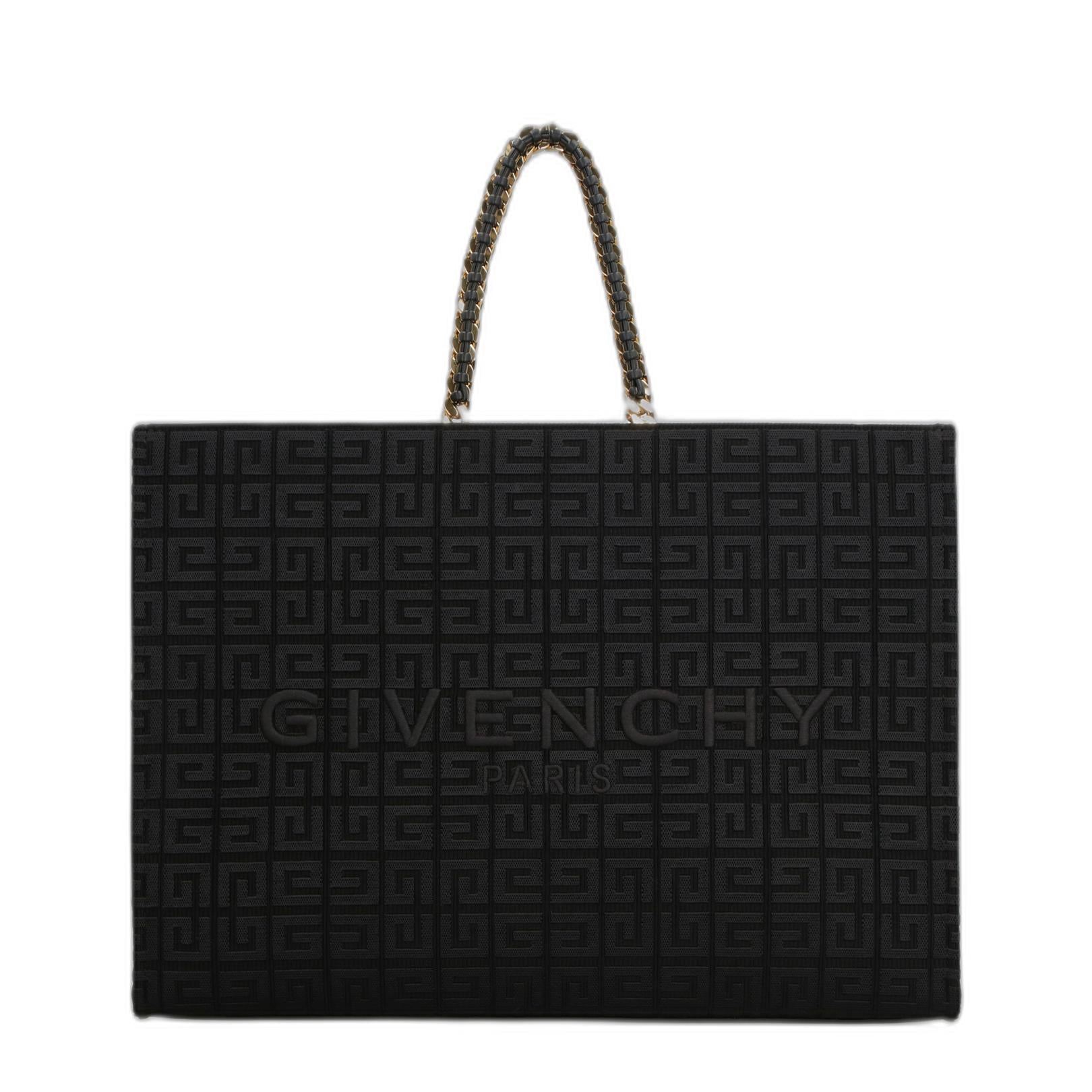 G-Tote 中型 4G 刺繡鏈條購物袋