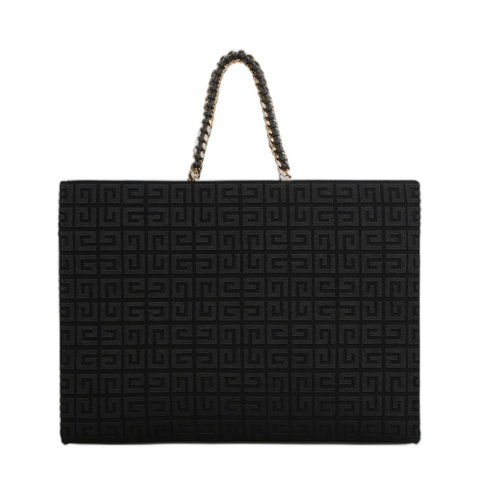 G-Tote 中型 4G 刺繡鏈條購物袋