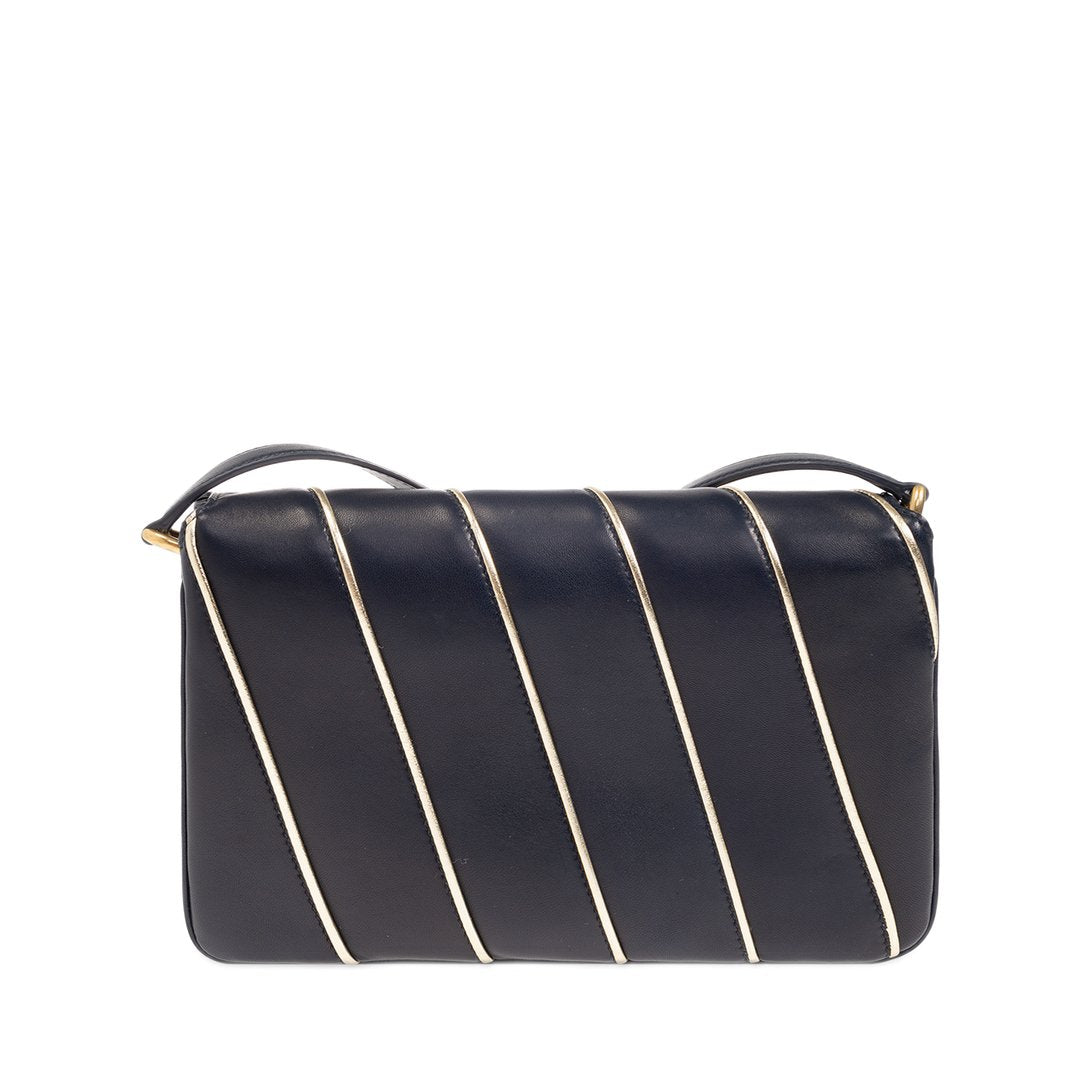 Le Maillon Satchel Bag In Navy Deep Marine