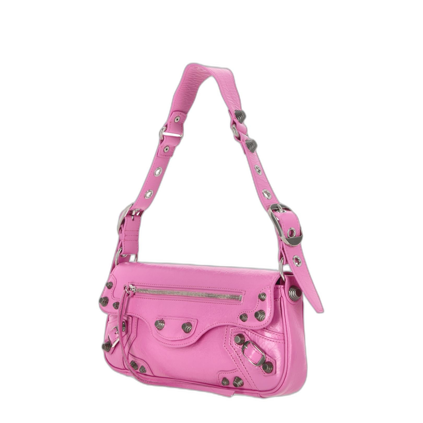 Le Cagole 粉色单肩包
