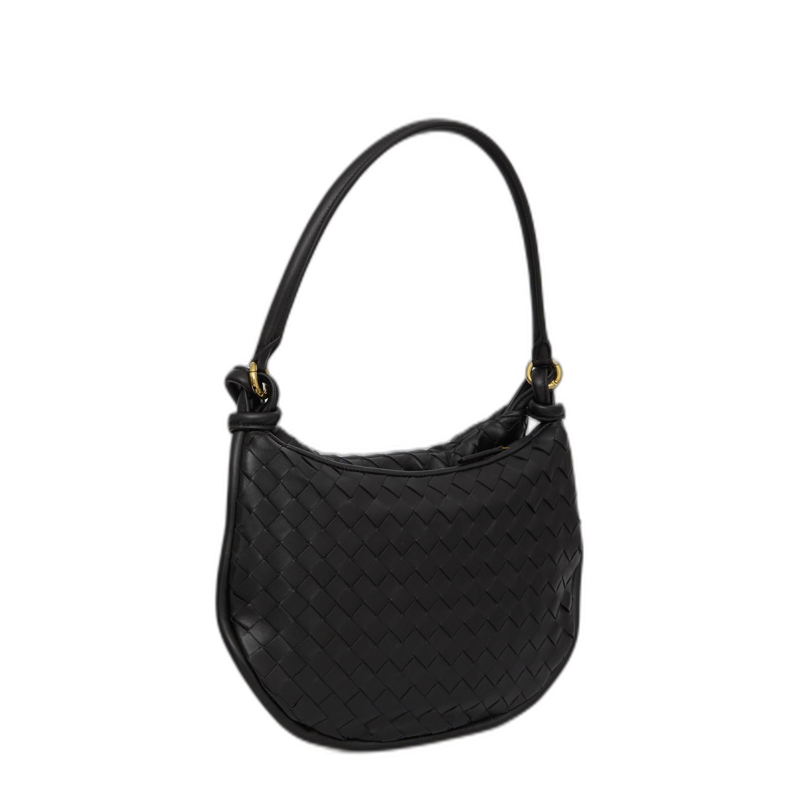 Medium Gemelli Hobo Bag in Black