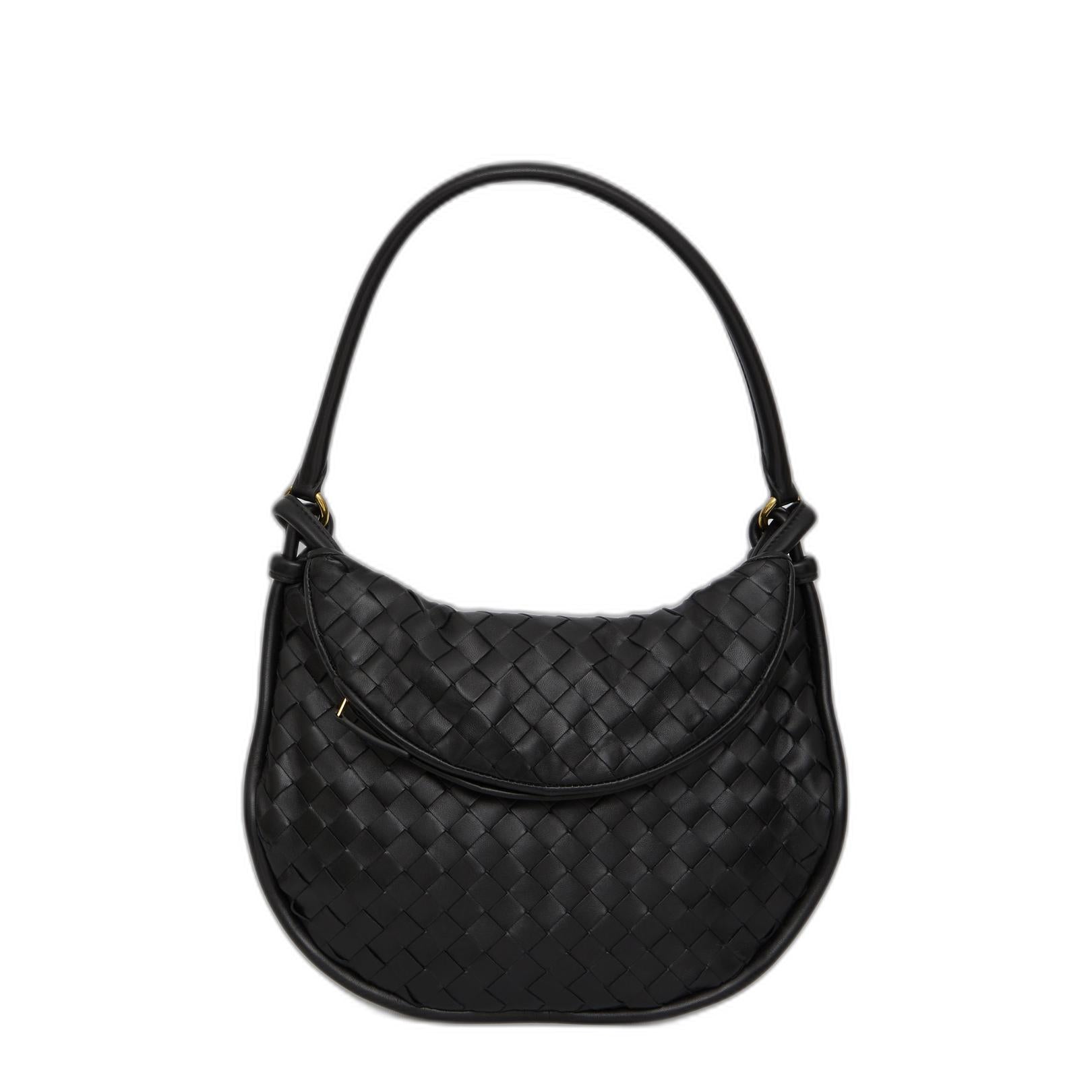 Medium Gemelli Hobo Bag in Black