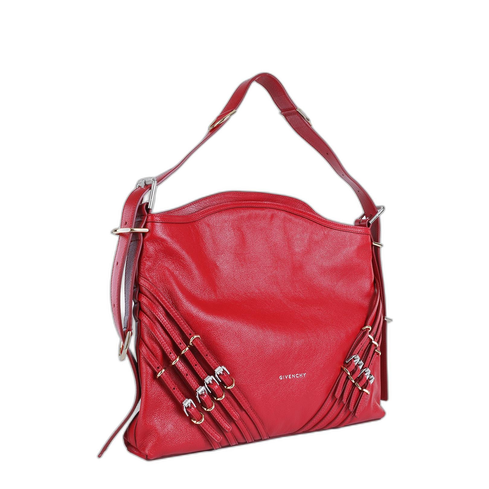 Voyou Medium Bag In Leather With Multi Buckles