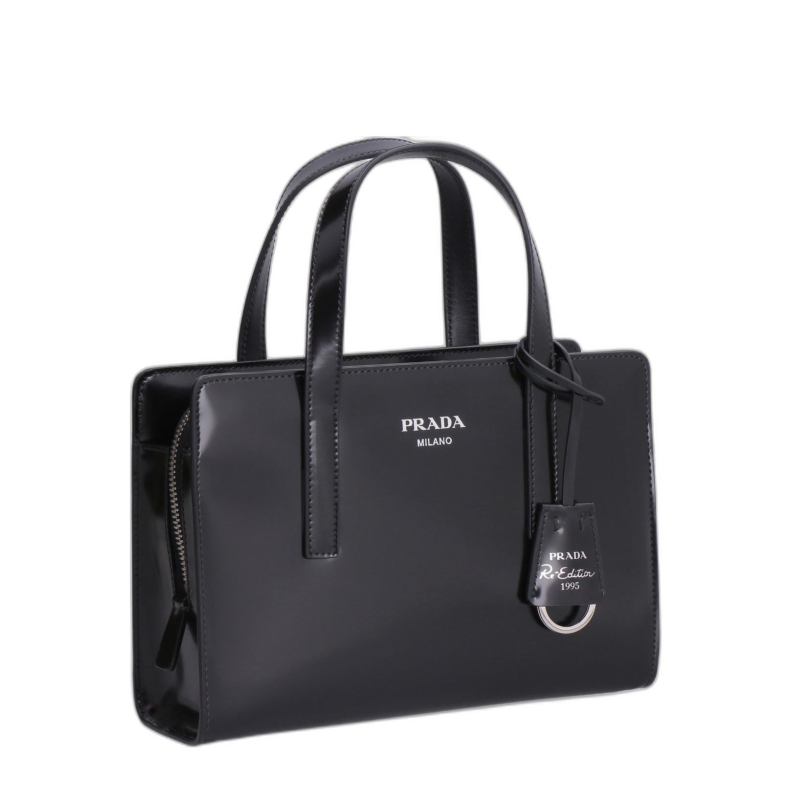 Re-Edition 1995 Top Handle Bag in Black