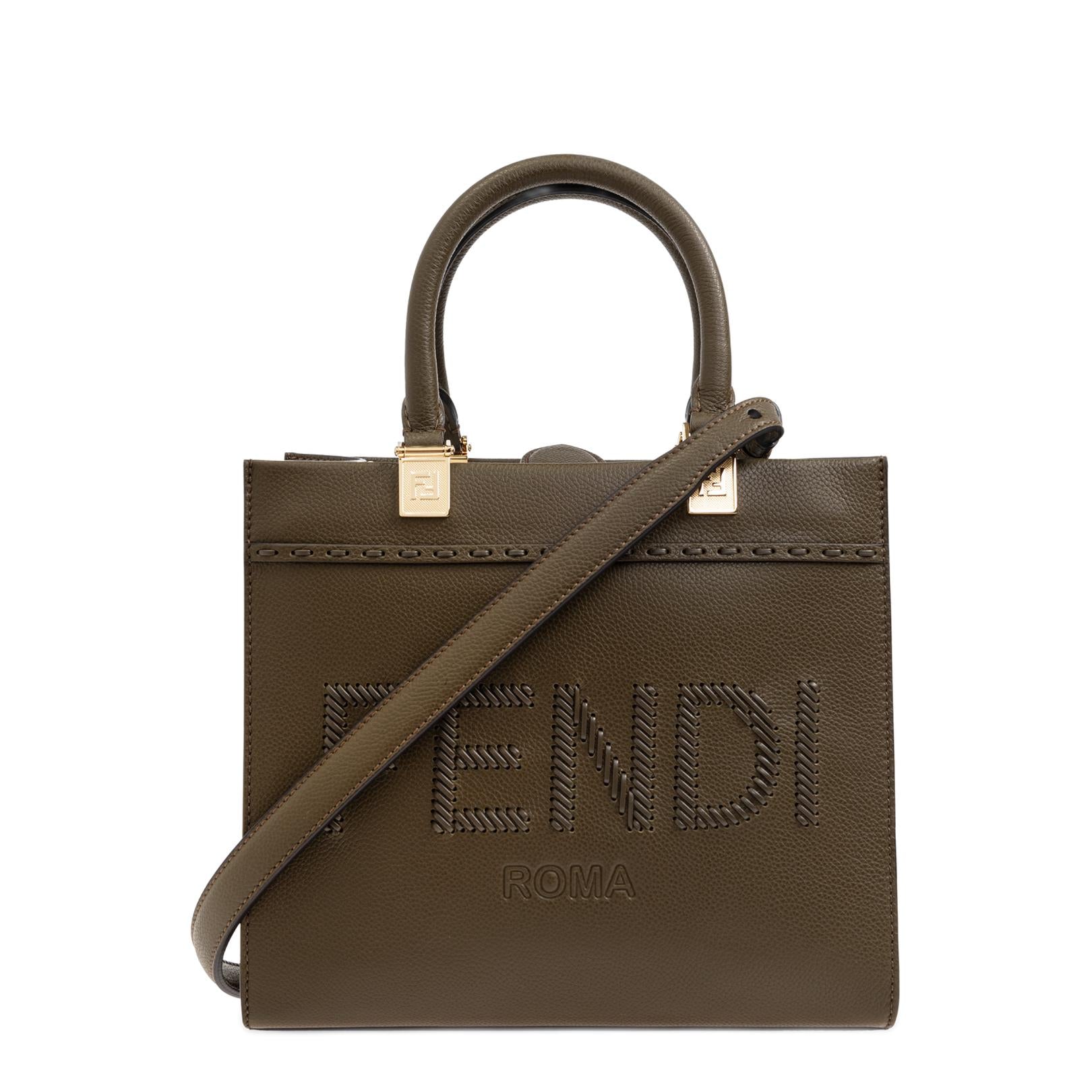 Logo Detailled Top Handle Bag