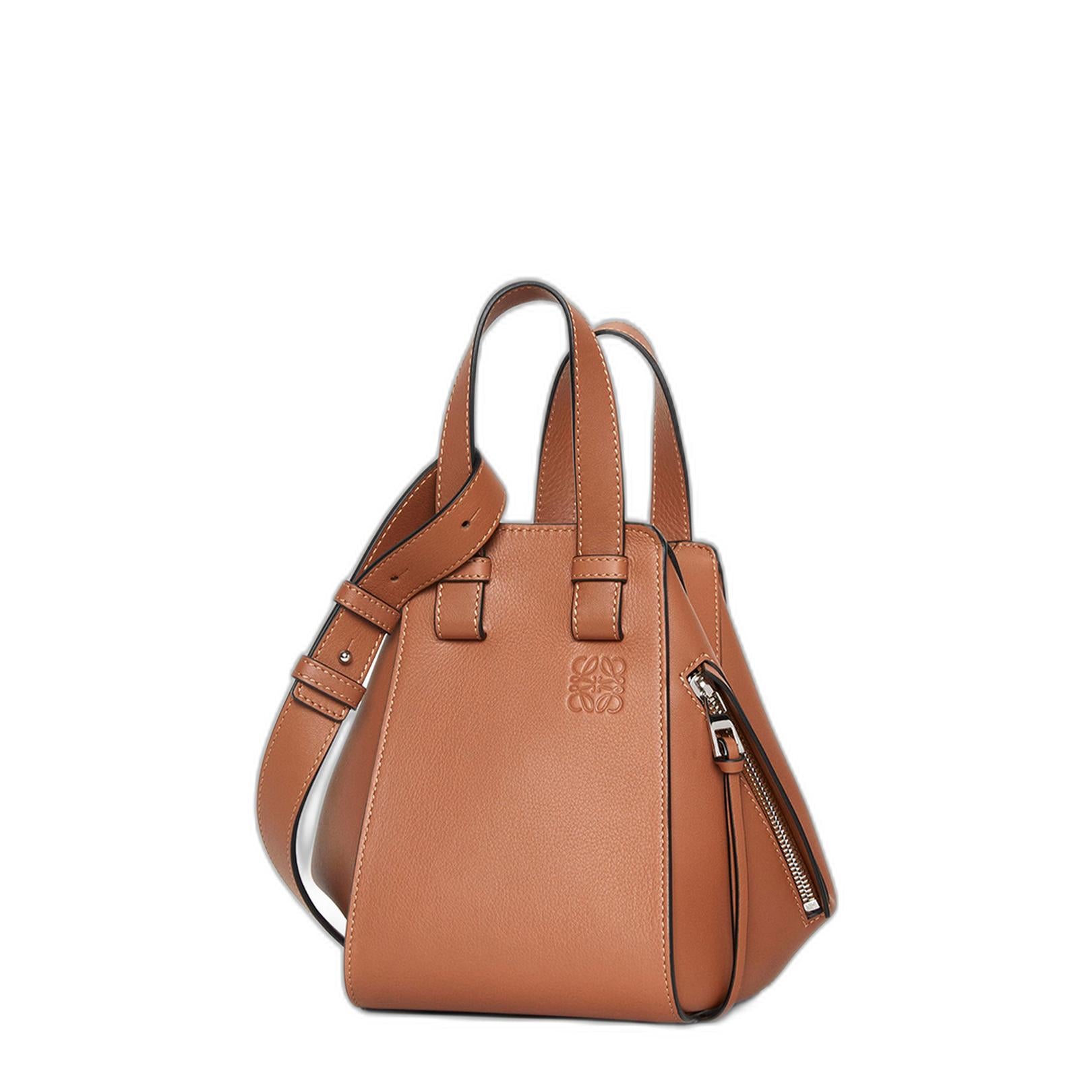 Hammock Calfskin Shoulder Bag - Brown