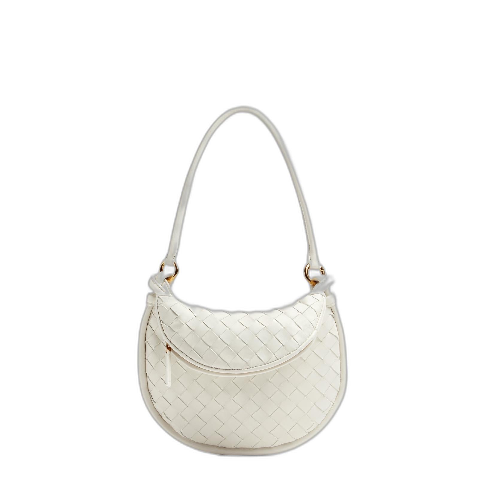 Small Gemelli Shoulder Bag in White