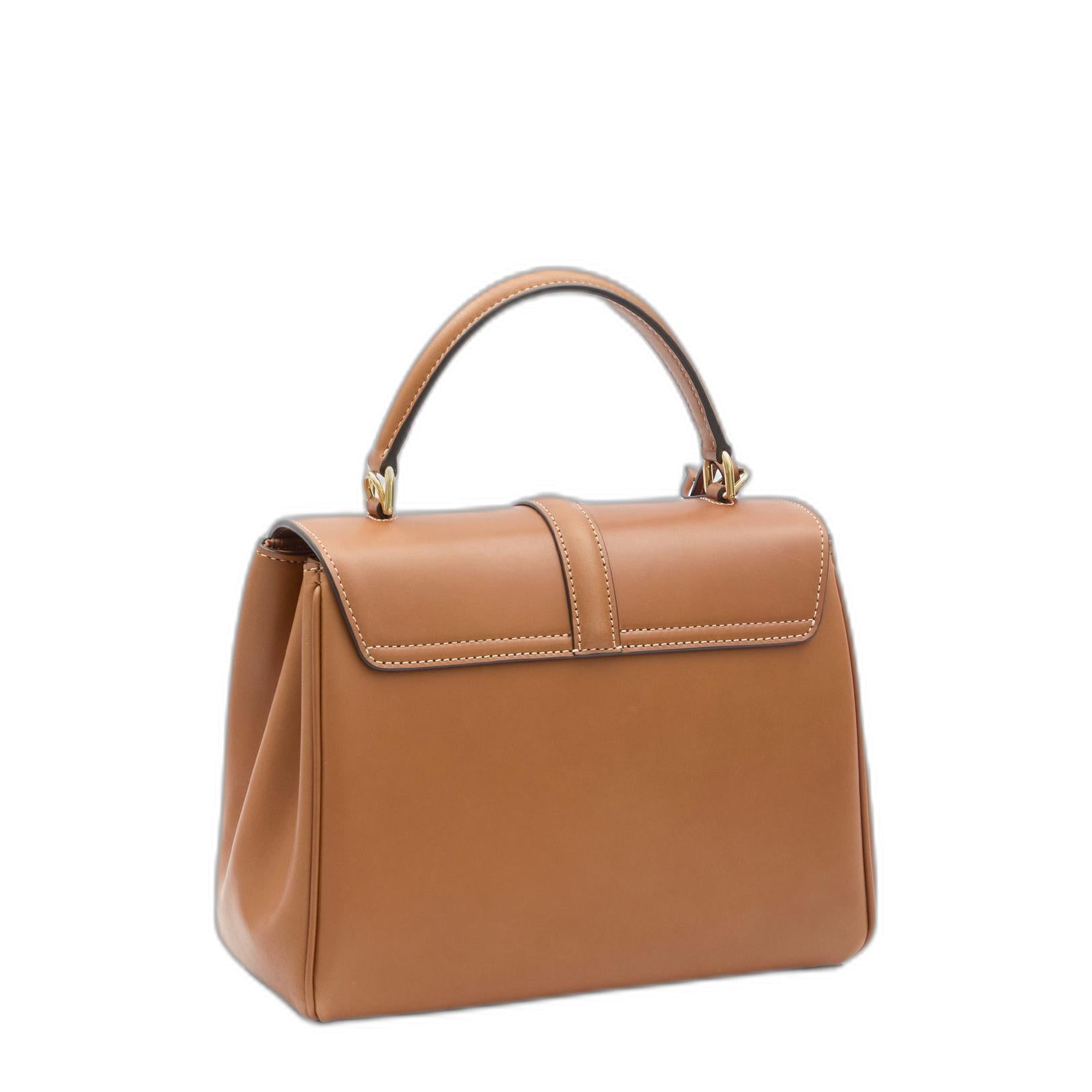 16 Small 2way Handbag in Tan Calfskin