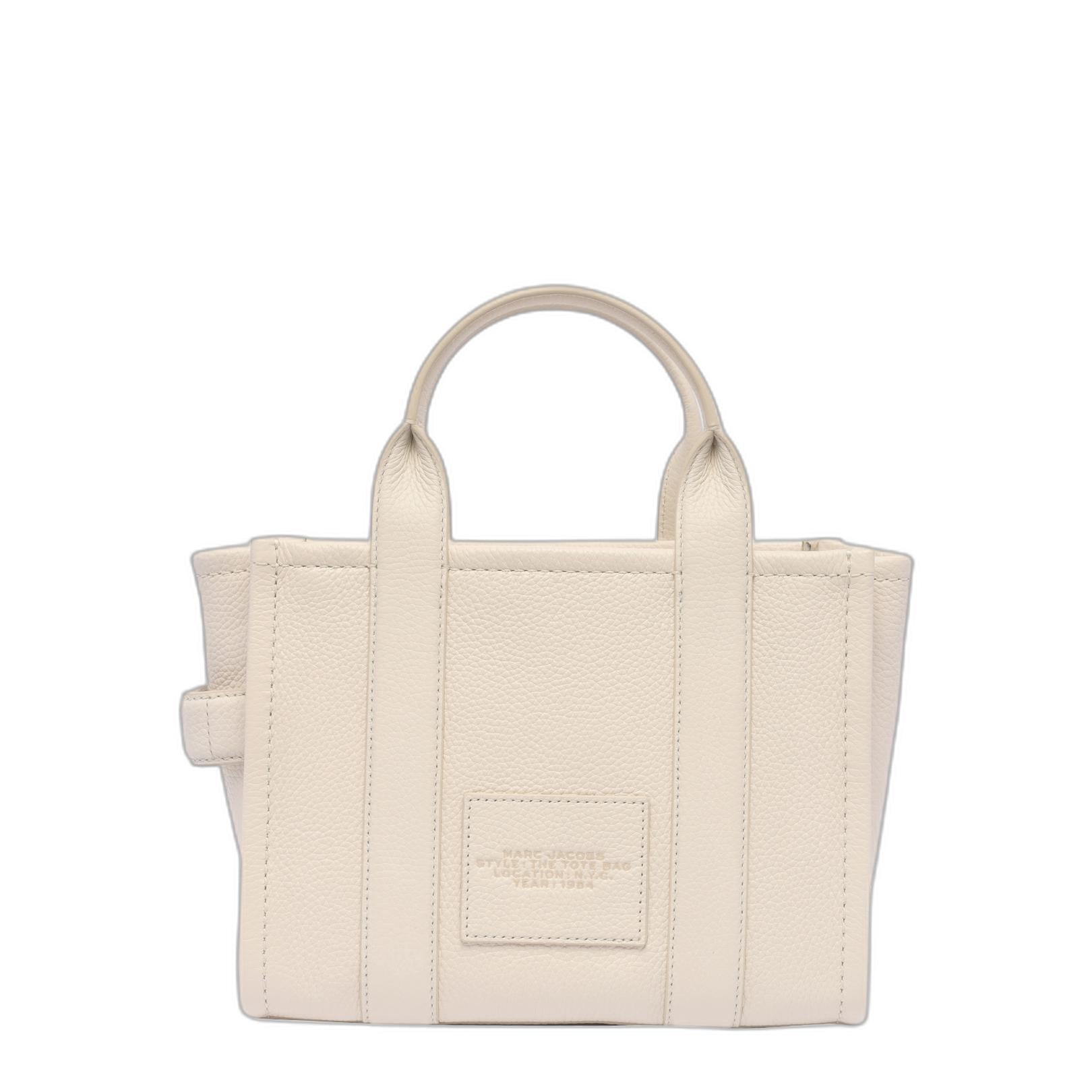 The Tote Bag Small Full grain Leather Tote - Cotton