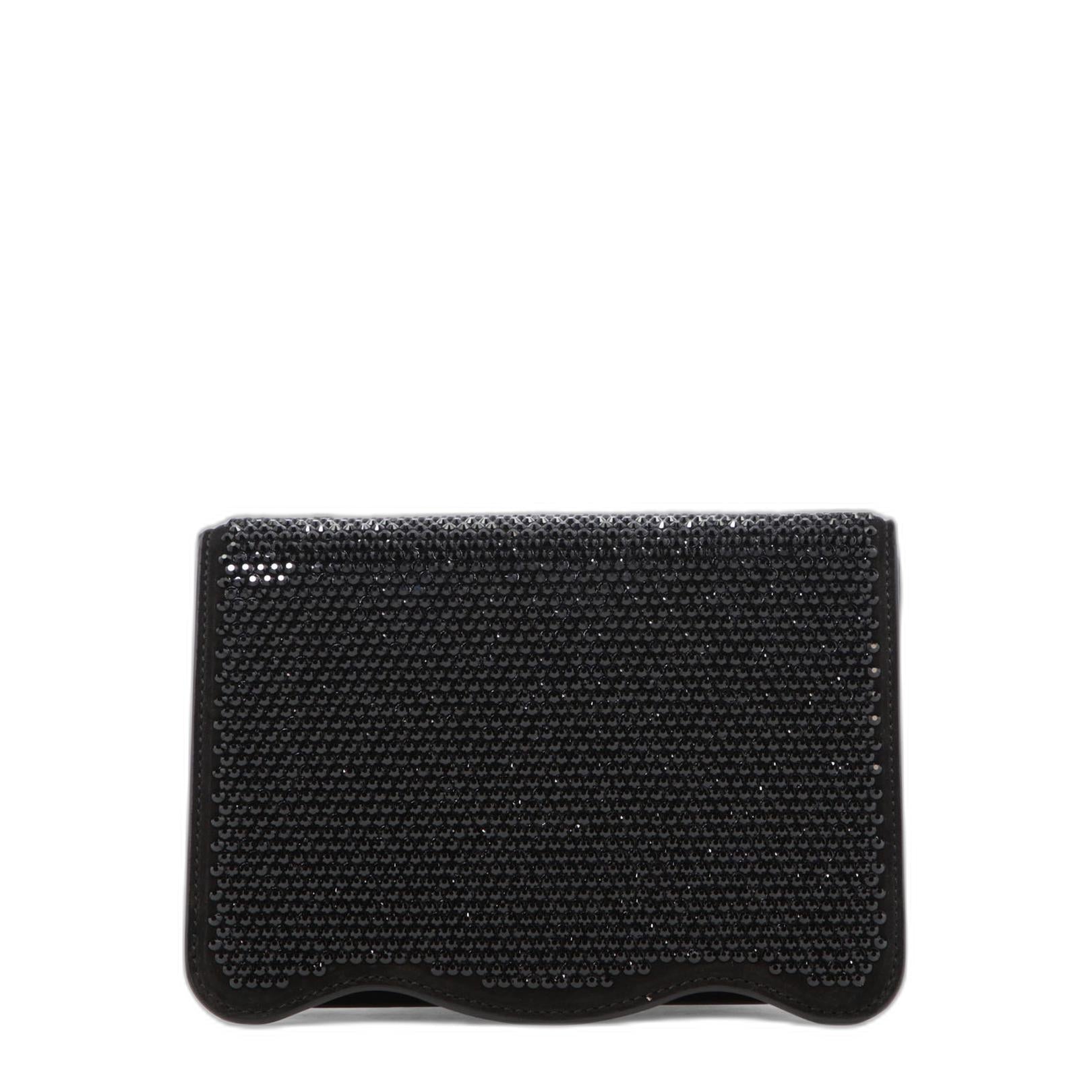 Palm Beach Calf Leather Shoulder Bag - Black