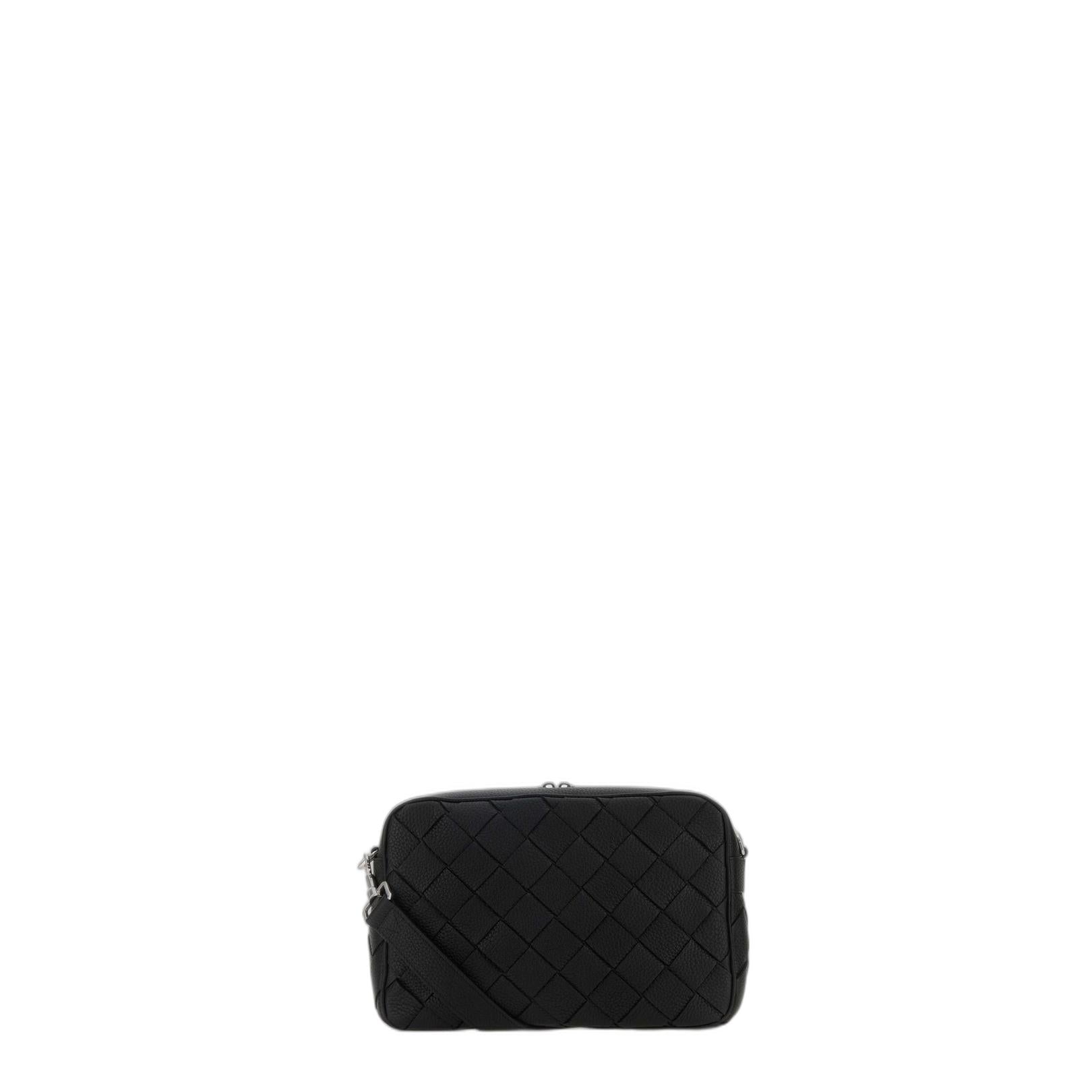 Intrecciato Leather Camera Bag
