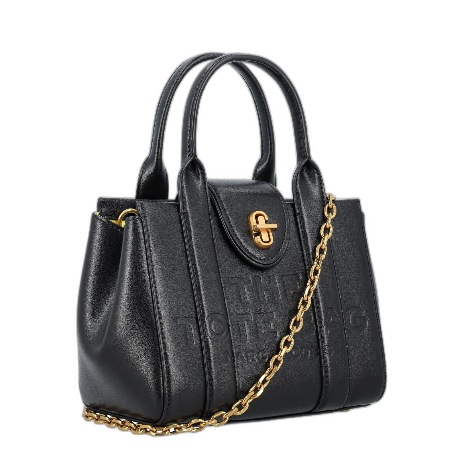 The Turnlock Crossbody Tote Bag In Black