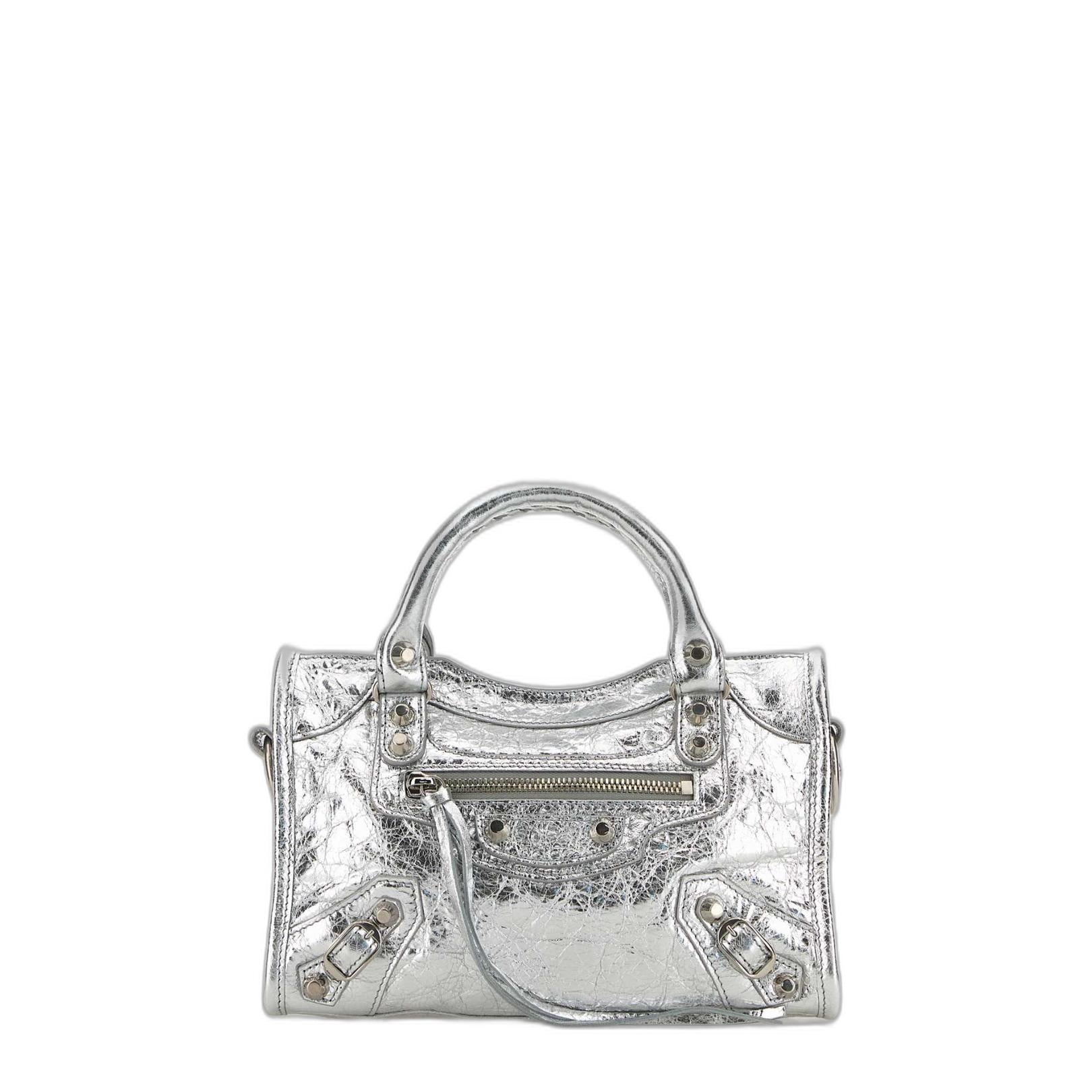 Le City Mini Handbag in Silver