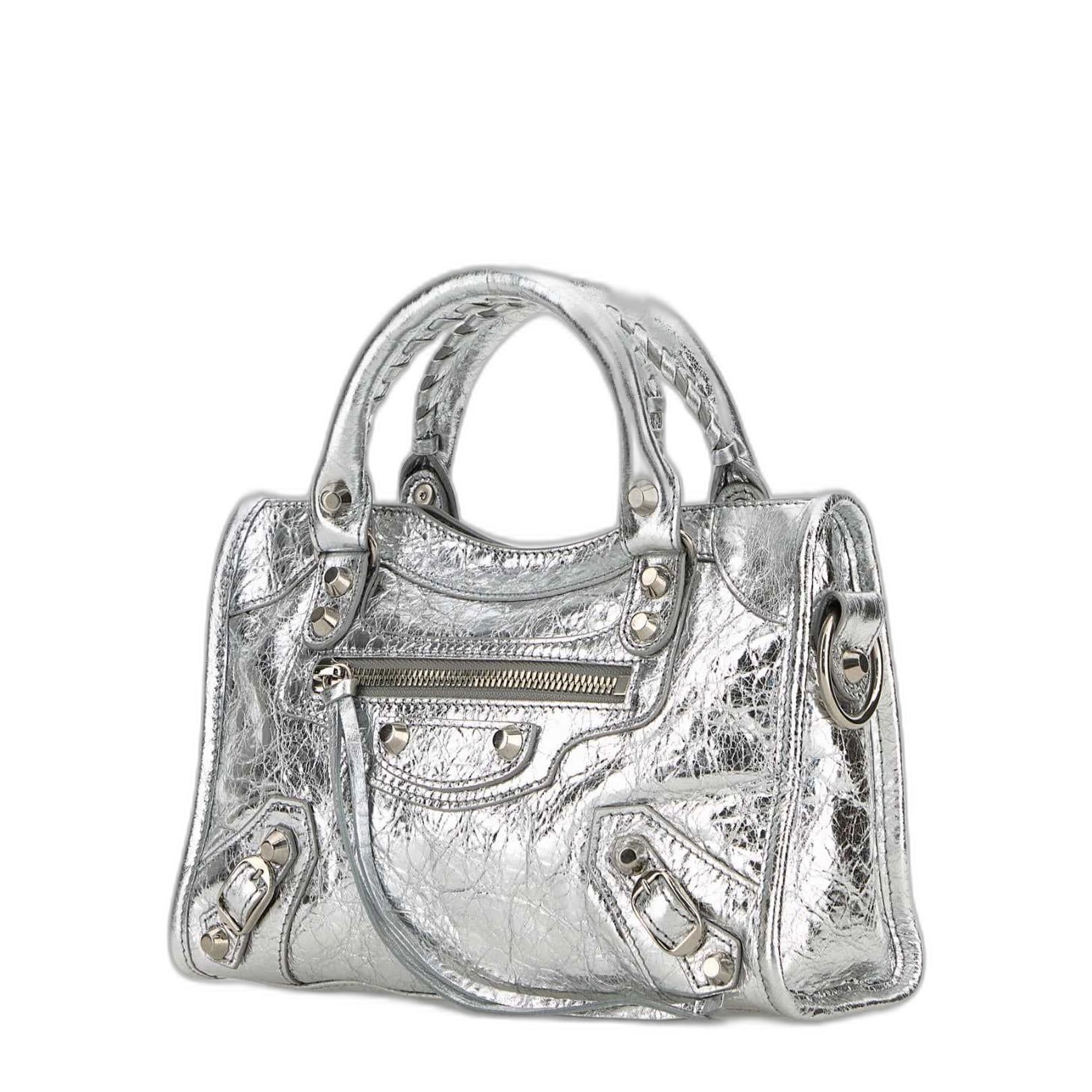 Le City Mini Handbag in Silver